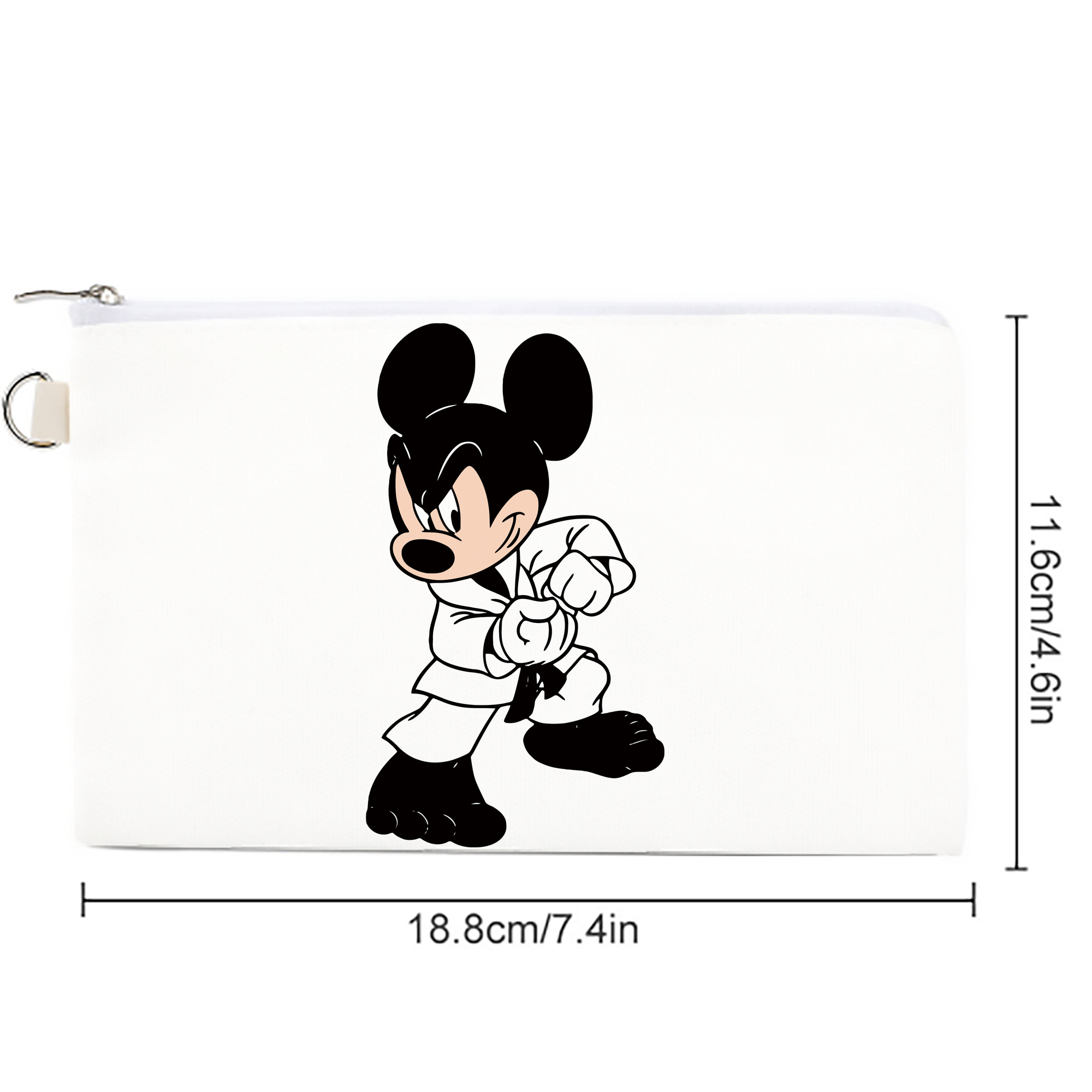 ミッキーマウス Mickey Mouse キャンバス生地ポーチ　小物入れ