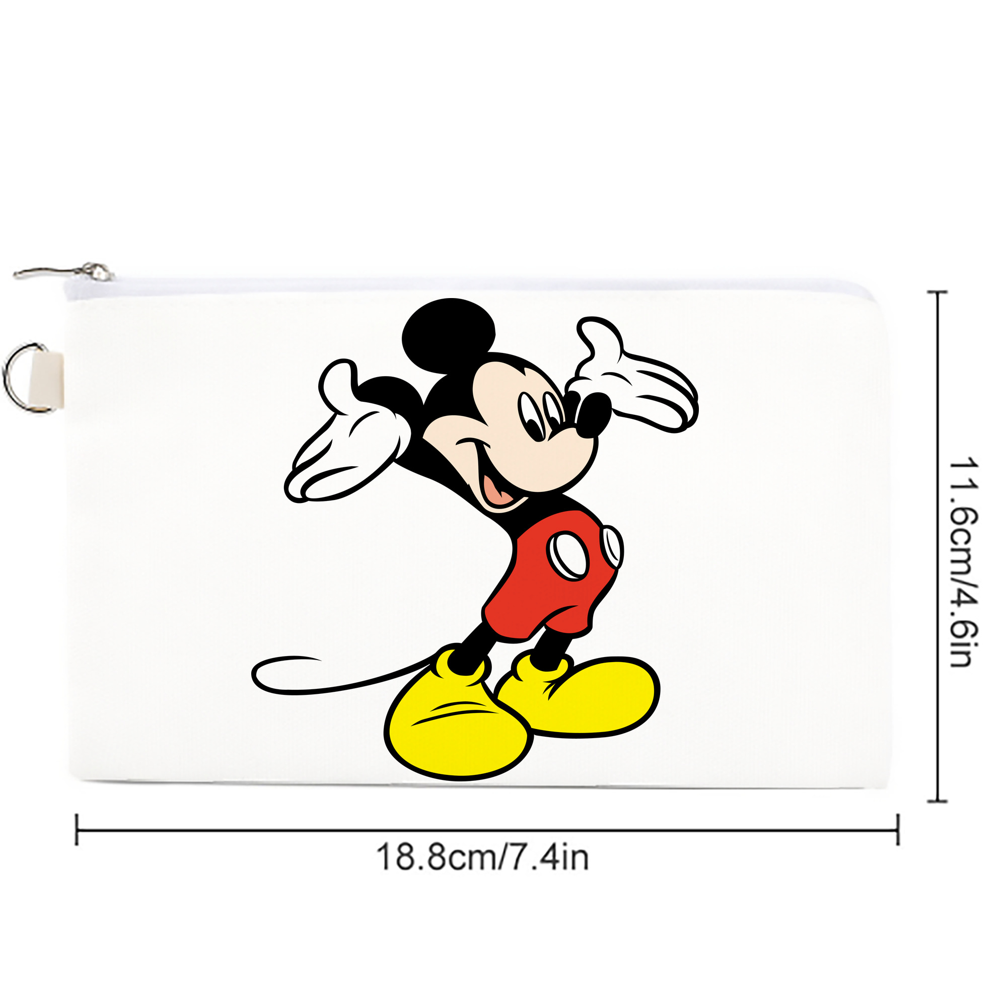 ミッキーマウス Mickey Mouse キャンバス生地ポーチ　小物入れ