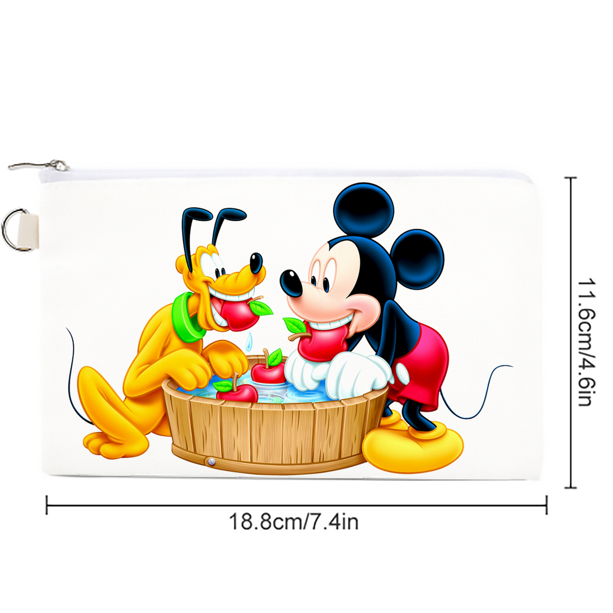 ミッキーマウス Mickey Mouse キャンバス生地ポーチ　小物入れ