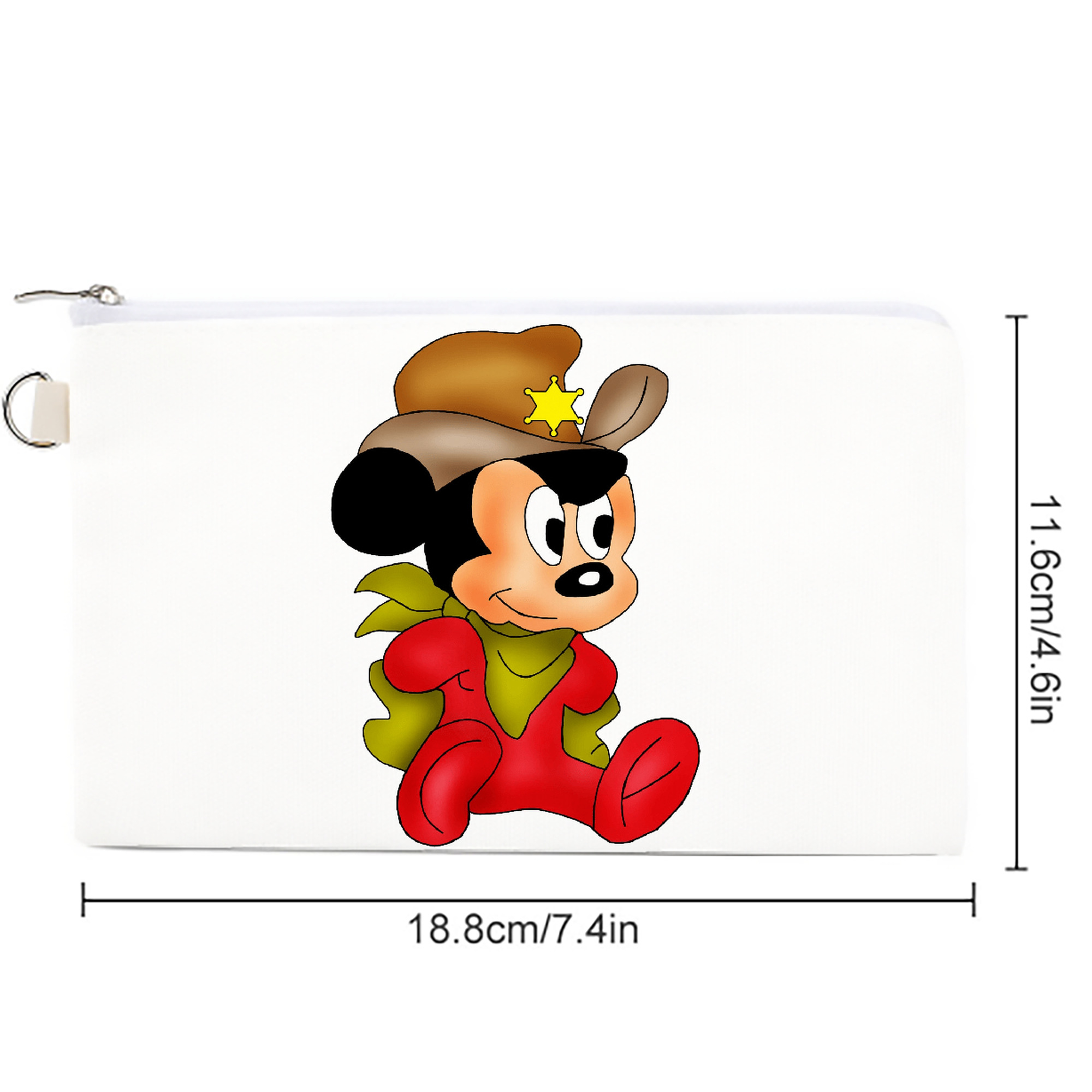 ミッキーマウス Mickey Mouse キャンバス生地ポーチ　小物入れ