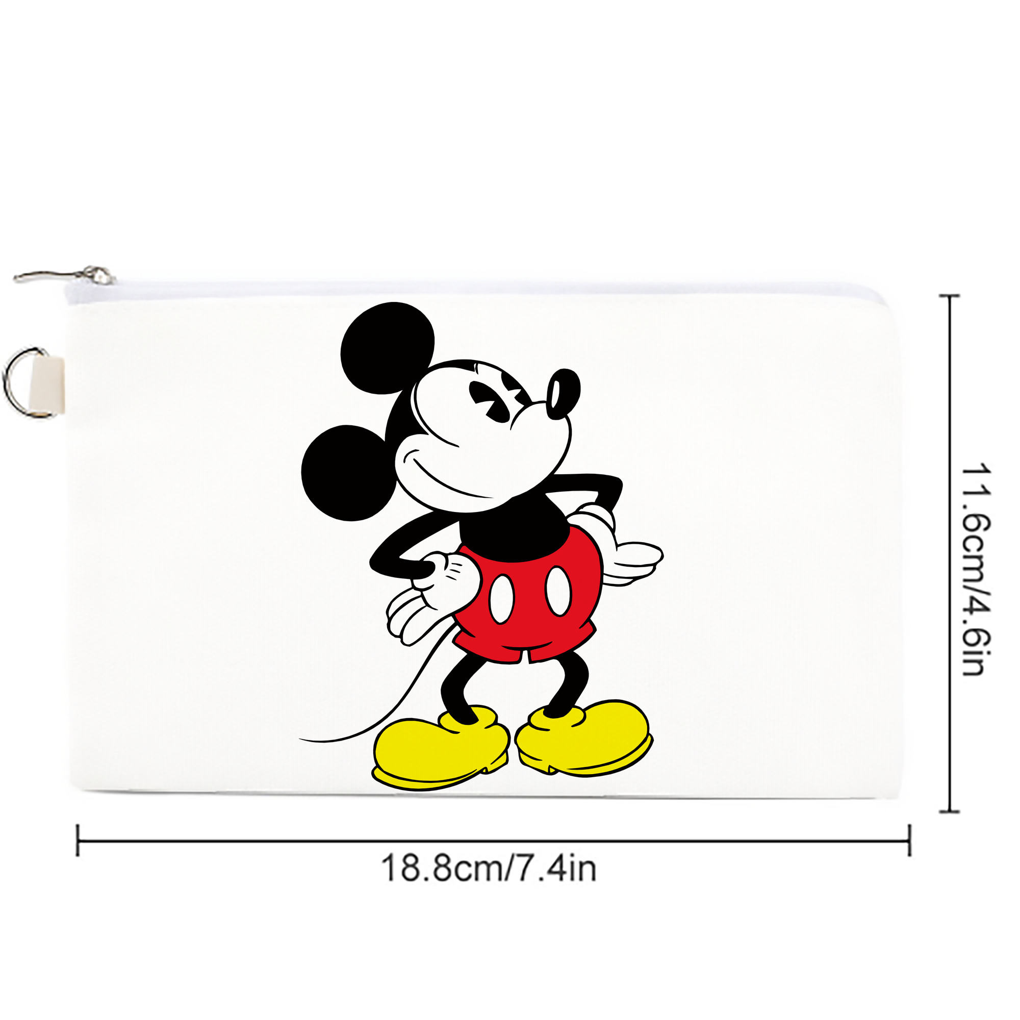ミッキーマウス Mickey Mouse キャンバス生地ポーチ　小物入れ