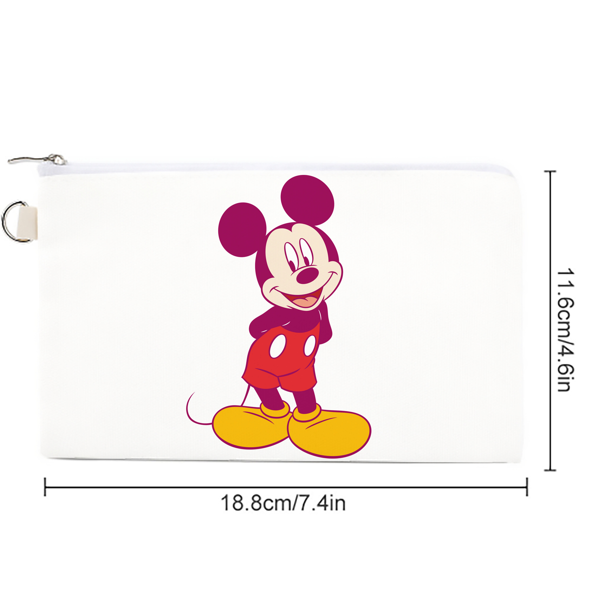 ミッキーマウス Mickey Mouse キャンバス生地ポーチ　小物入れ