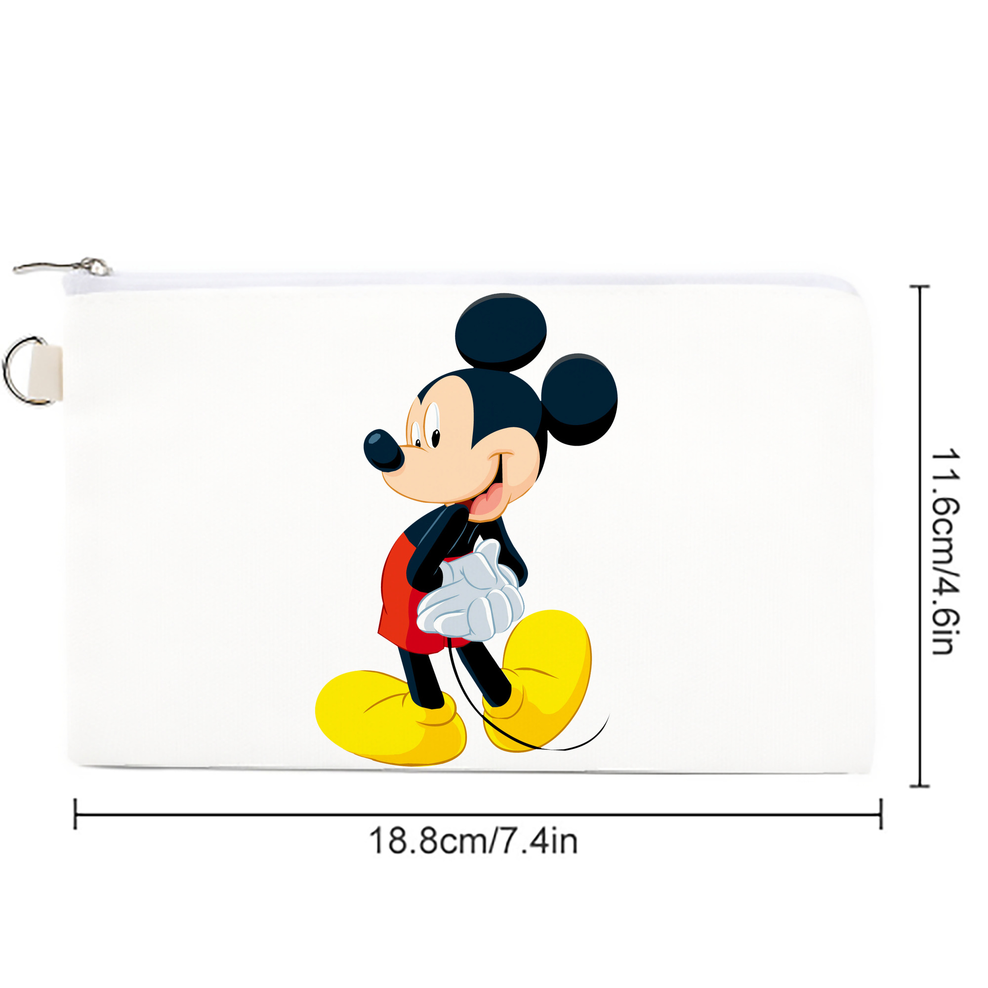 ミッキーマウス Mickey Mouse キャンバス生地ポーチ　小物入れ