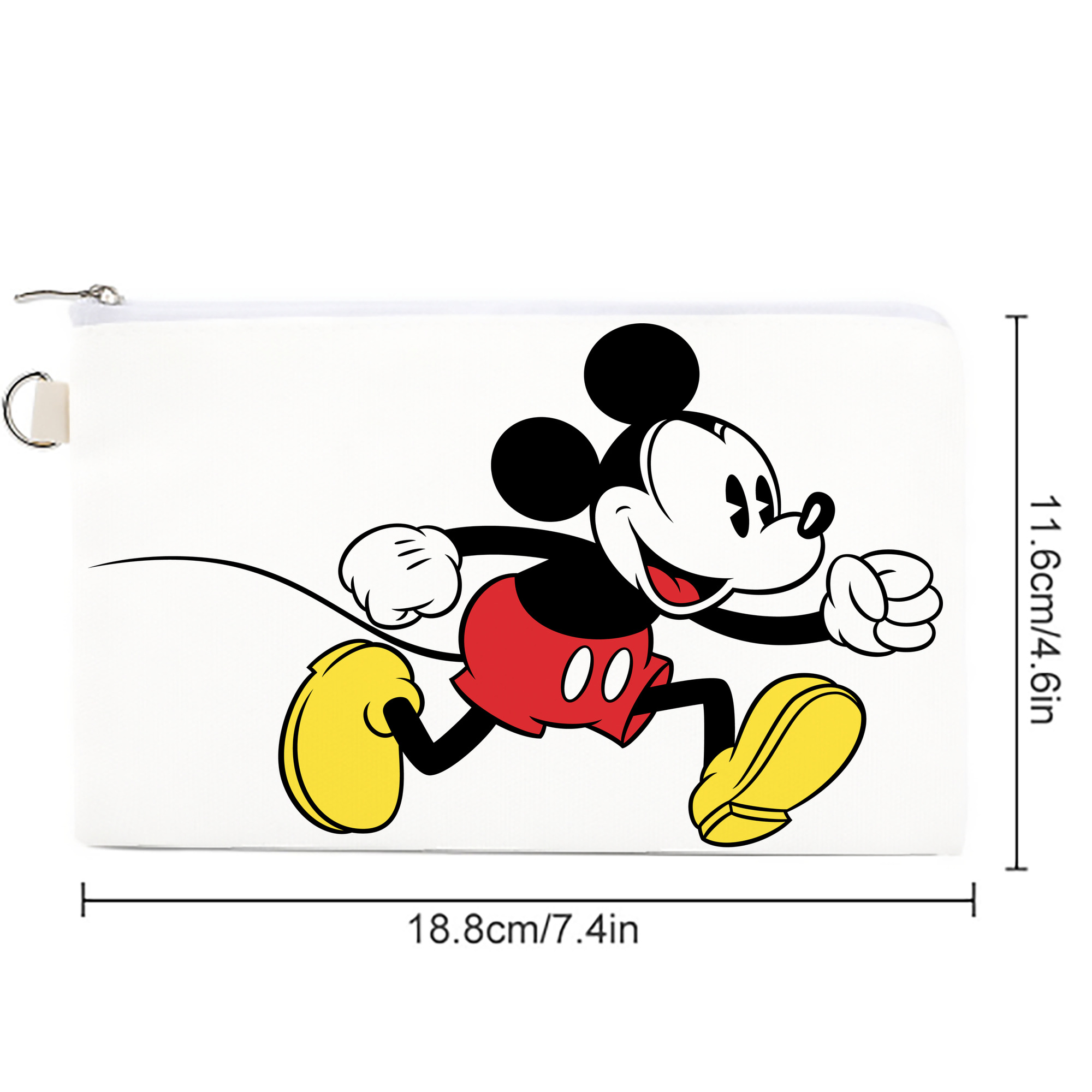 ミッキーマウス Mickey Mouse キャンバス生地ポーチ　小物入れ
