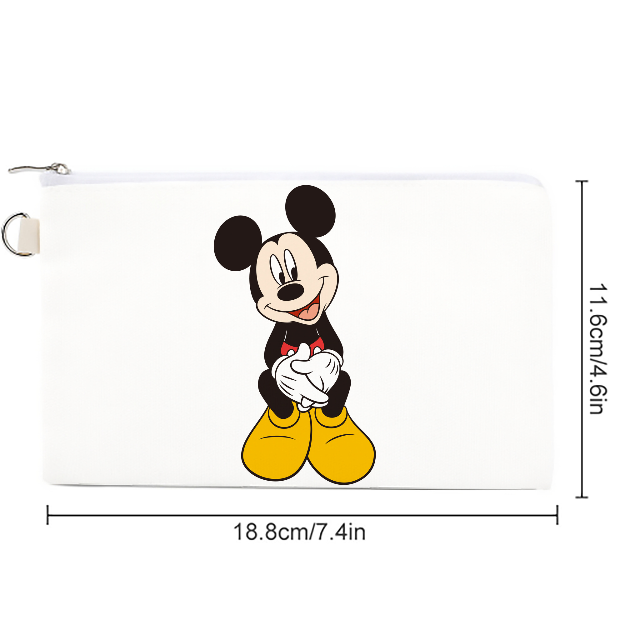 ミッキーマウス Mickey Mouse キャンバス生地ポーチ　小物入れ