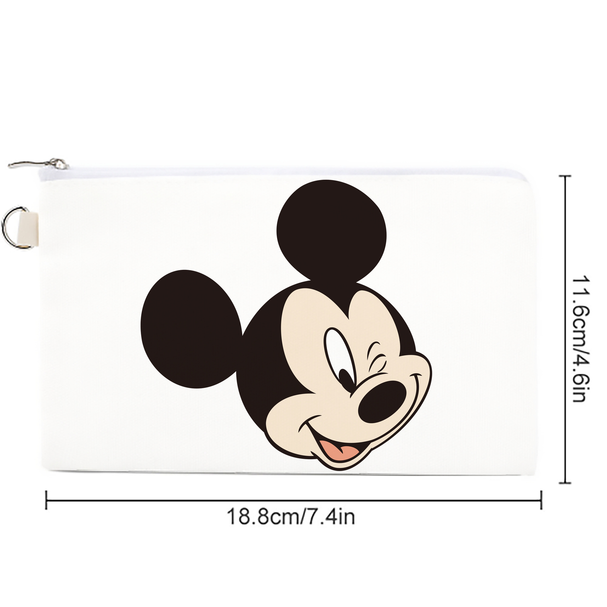 ミッキーマウス Mickey Mouse キャンバス生地ポーチ　小物入れ