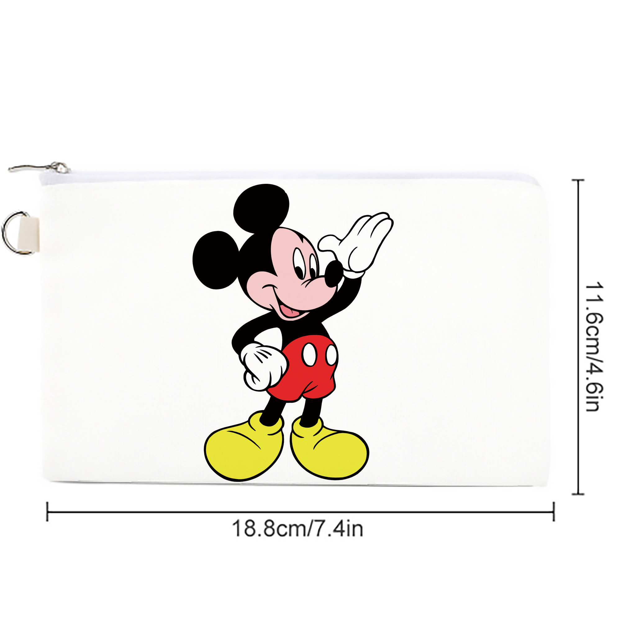 ミッキーマウス Mickey Mouse キャンバス生地ポーチ　小物入れ