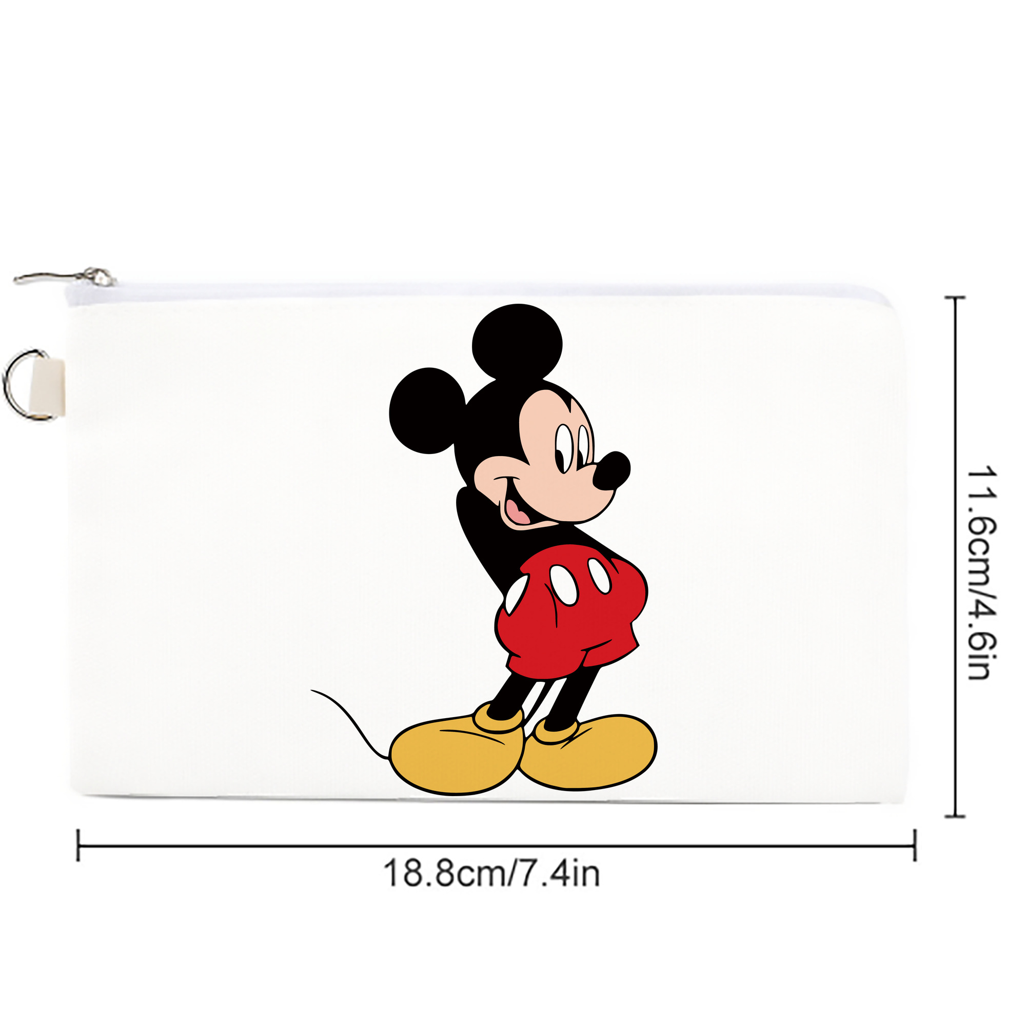 ミッキーマウス Mickey Mouse キャンバス生地ポーチ　小物入れ