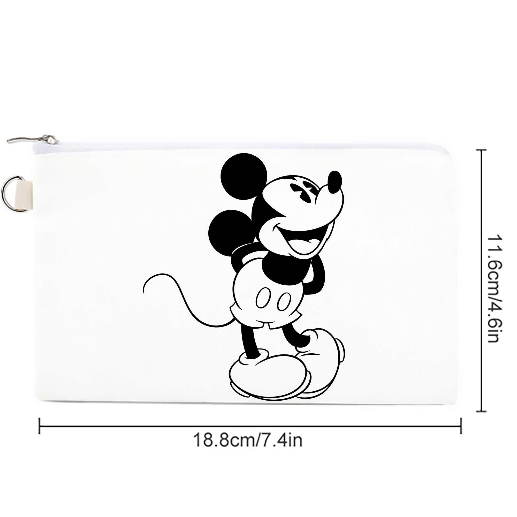 ミッキーマウス Mickey Mouse キャンバス生地ポーチ　小物入れ