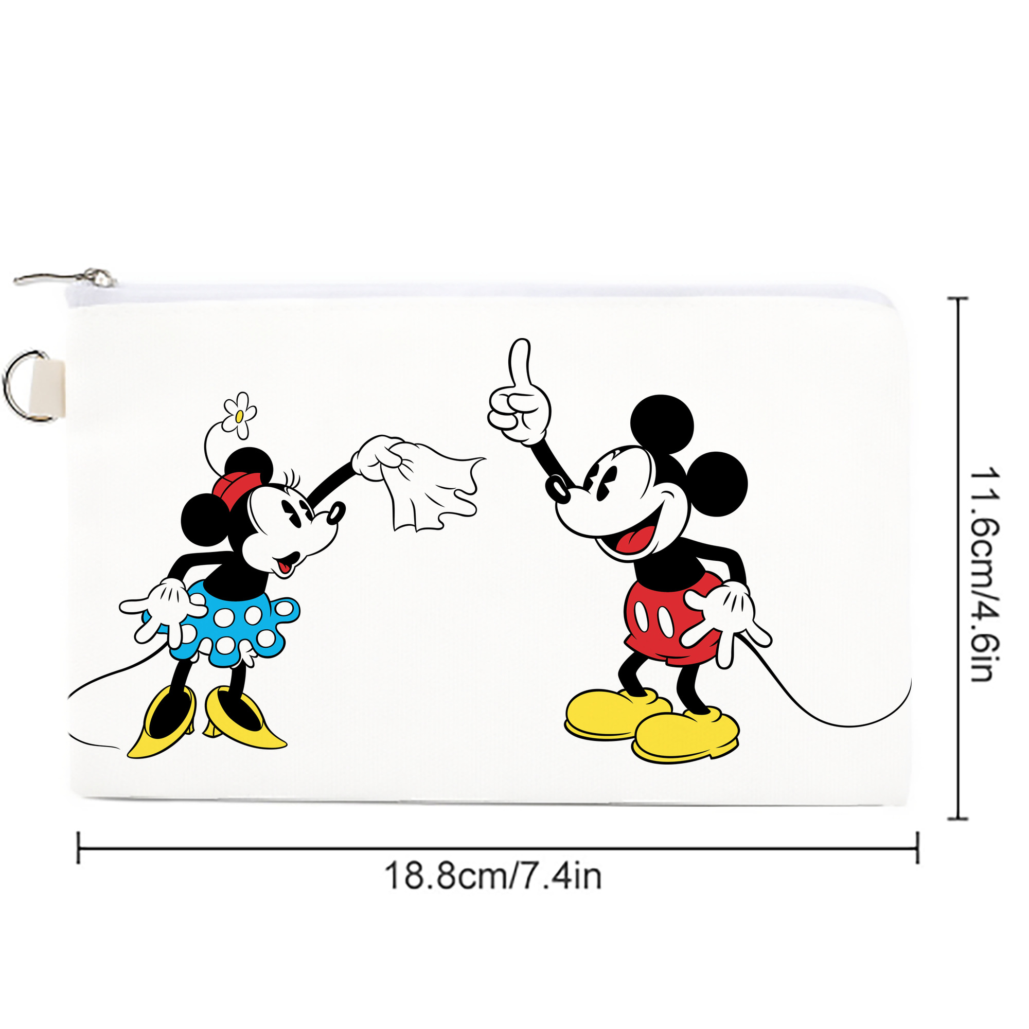 ミッキーマウス Mickey Mouse キャンバス生地ポーチ　小物入れ