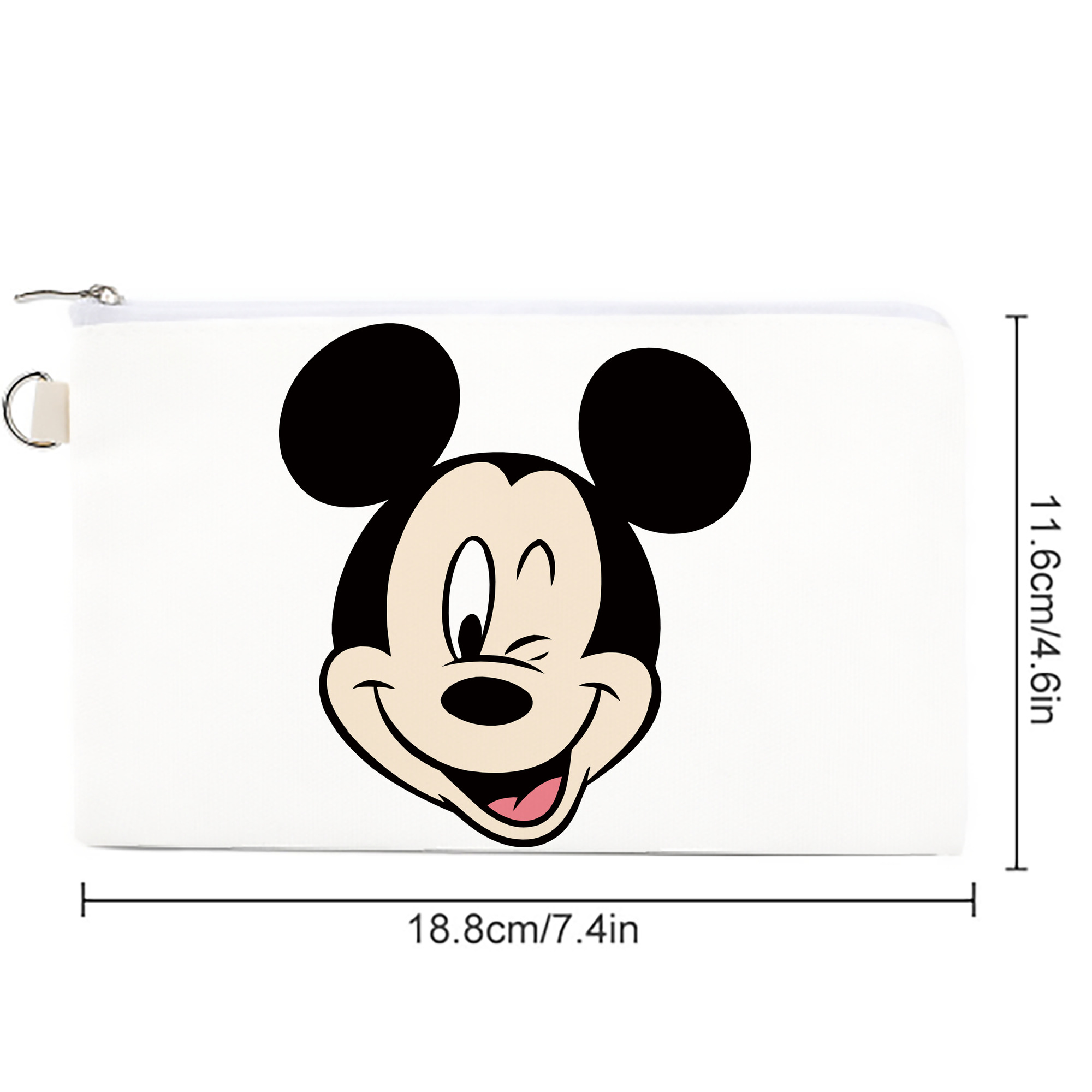 ミッキーマウス Mickey Mouse キャンバス生地ポーチ　小物入れ