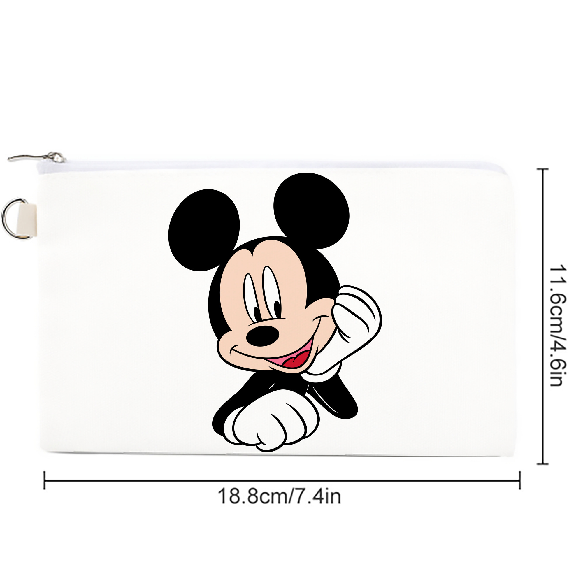 ミッキーマウス Mickey Mouse キャンバス生地ポーチ　小物入れ