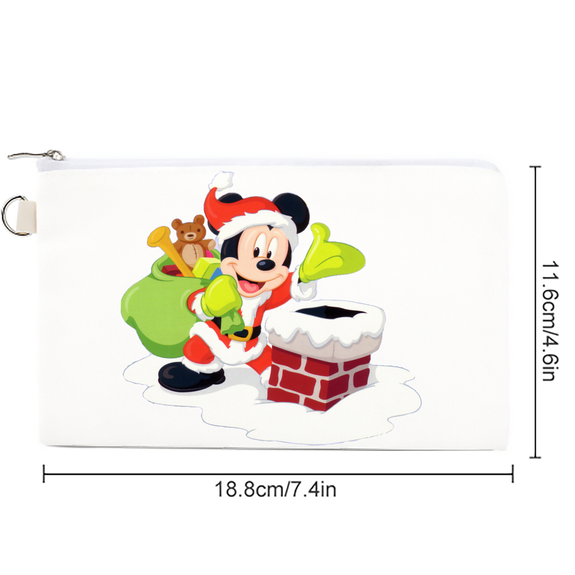 ミッキーマウス Mickey Mouse キャンバス生地ポーチ　小物入れ
