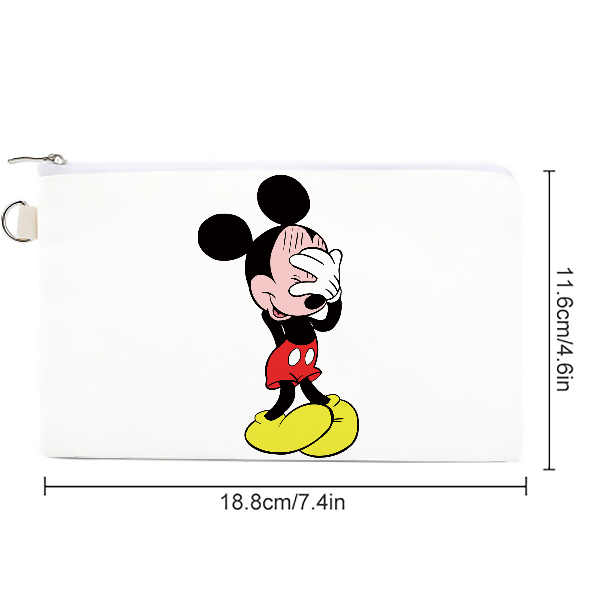 ミッキーマウス Mickey Mouse キャンバス生地ポーチ　小物入れ