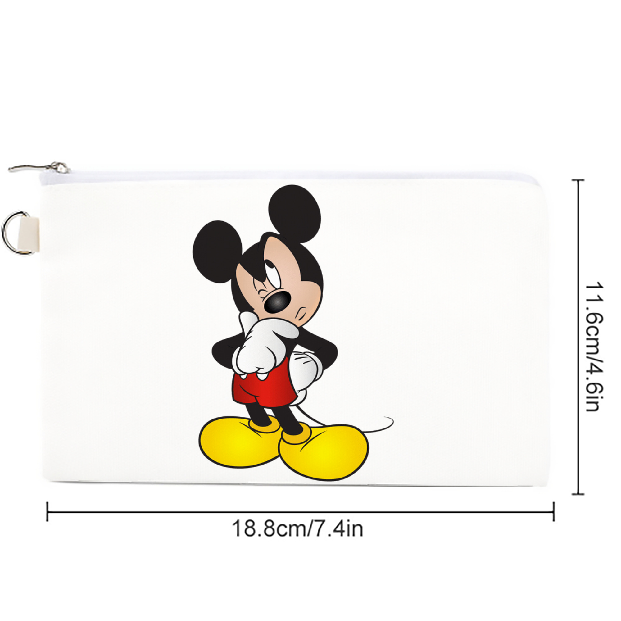 ミッキーマウス Mickey Mouse キャンバス生地ポーチ　小物入れ