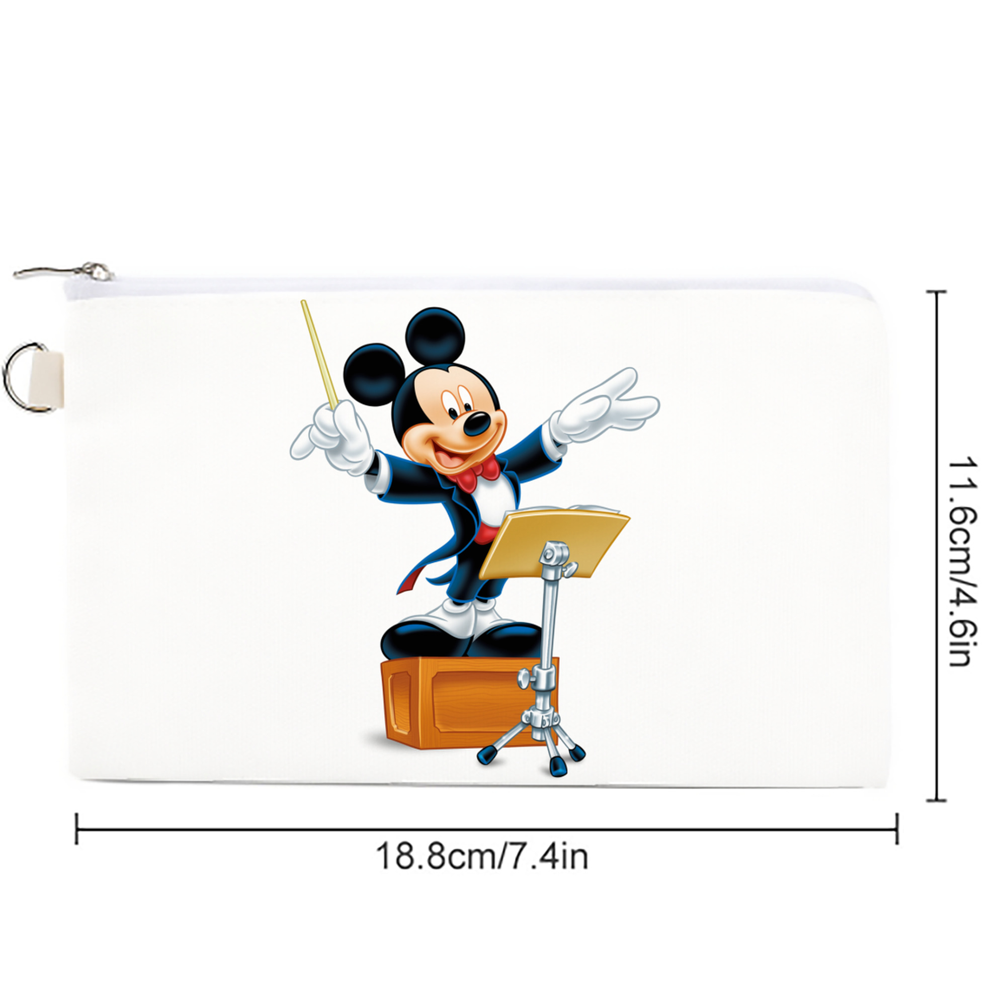 ミッキーマウス Mickey Mouse キャンバス生地ポーチ　小物入れ