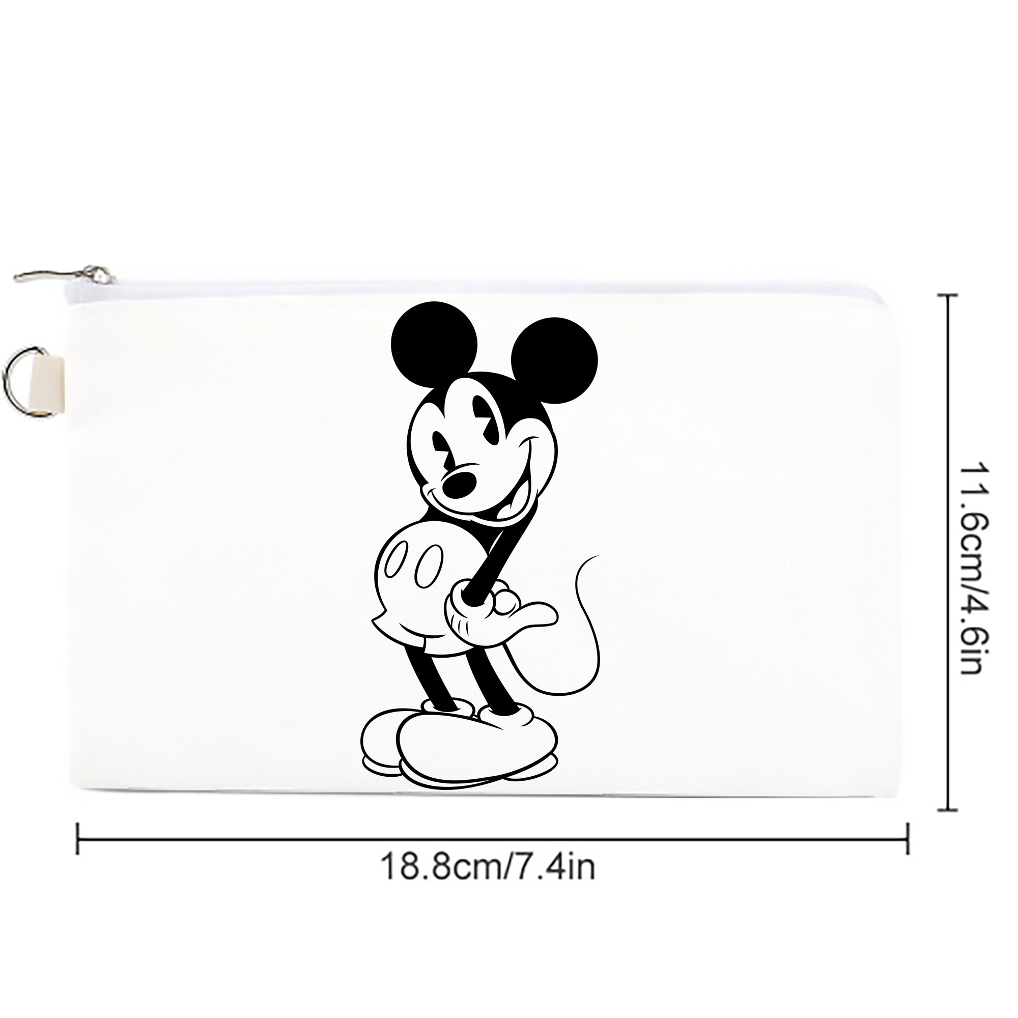 ミッキーマウス Mickey Mouse キャンバス生地ポーチ　小物入れ
