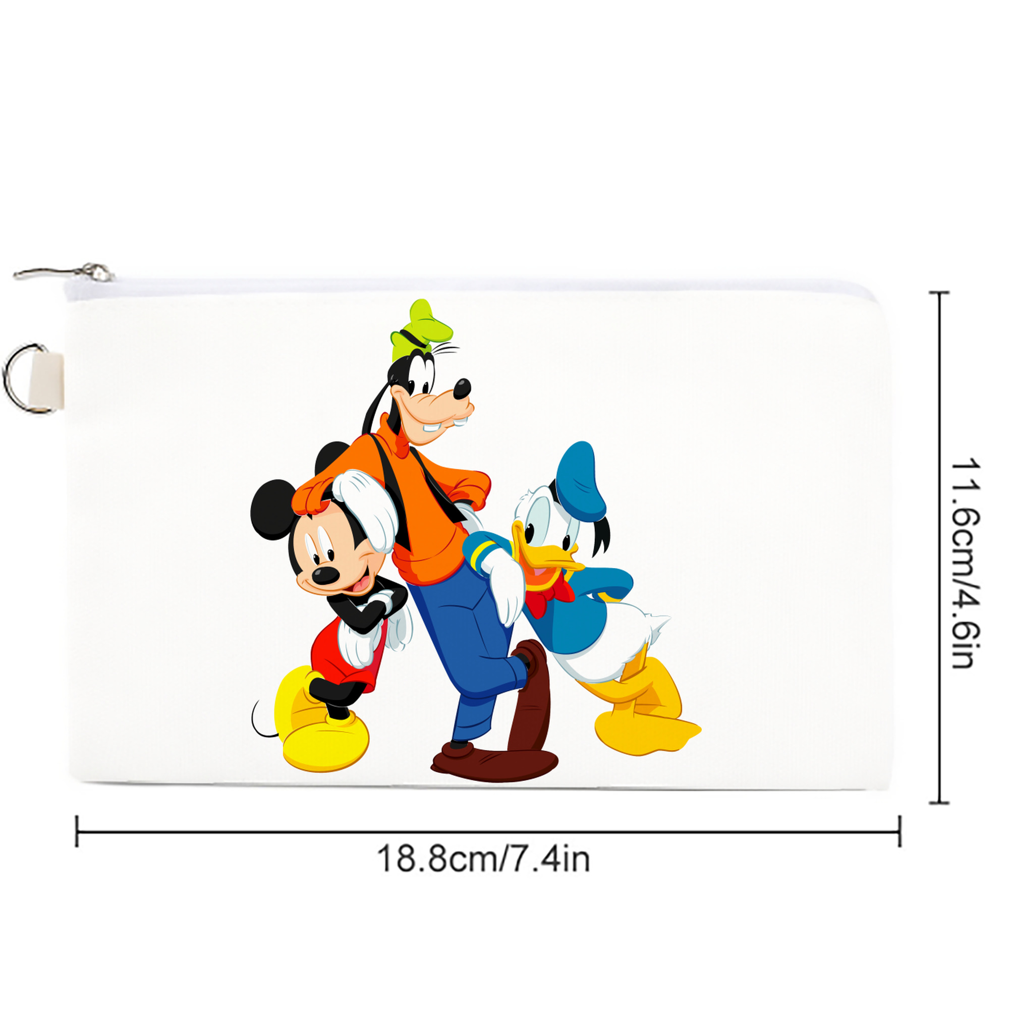 ミッキーマウス Mickey Mouse キャンバス生地ポーチ　小物入れ