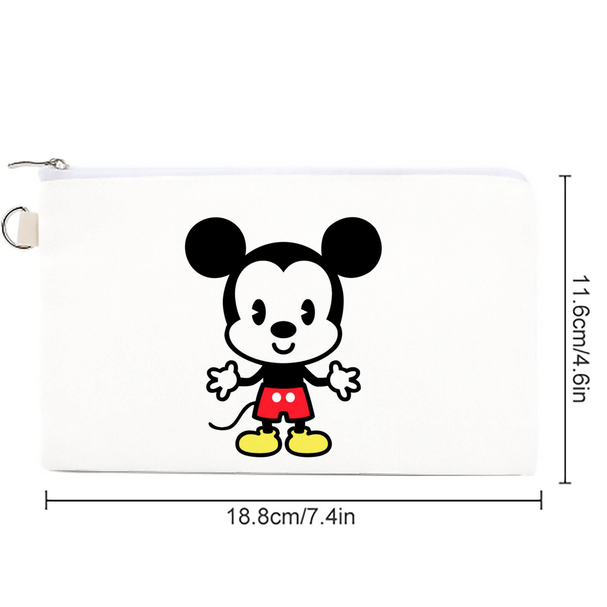 ミッキーマウス Mickey Mouse キャンバス生地ポーチ　小物入れ