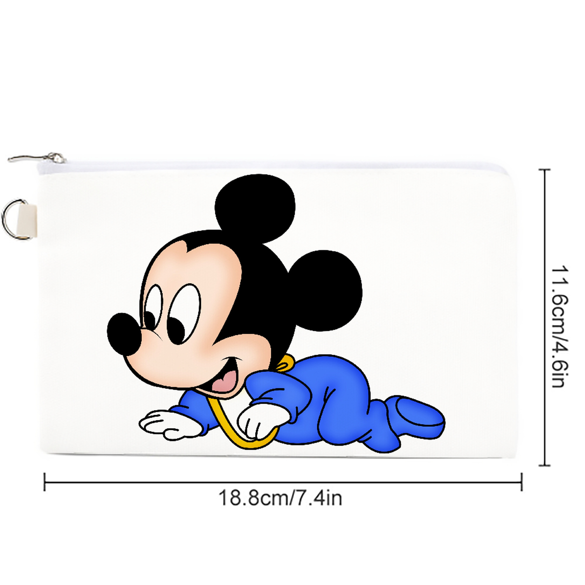 ミッキーマウス Mickey Mouse キャンバス生地ポーチ　小物入れ