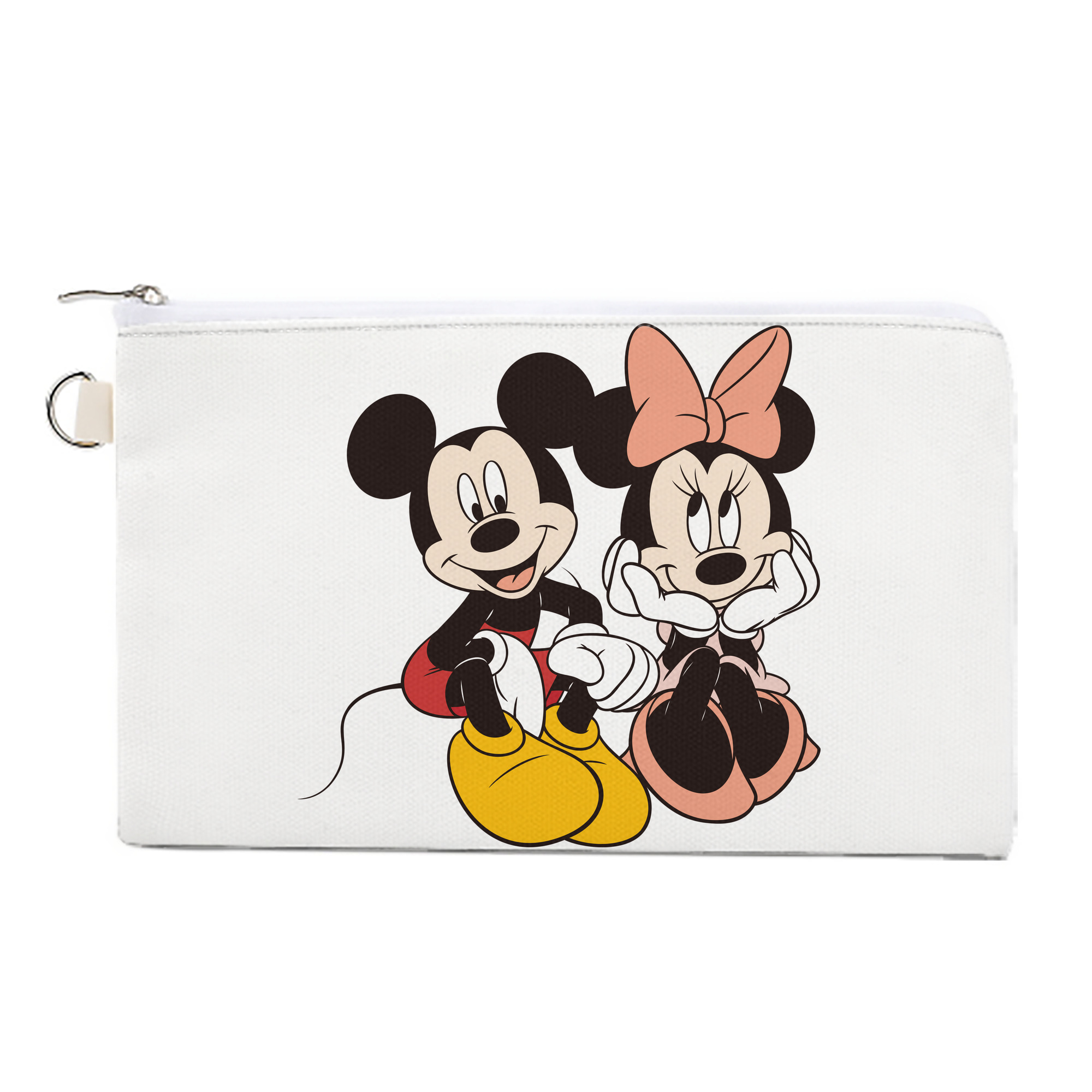 （画像用） ミッキーマウス Mickey Mouse キャンバス生地ポーチ　小物入れ
