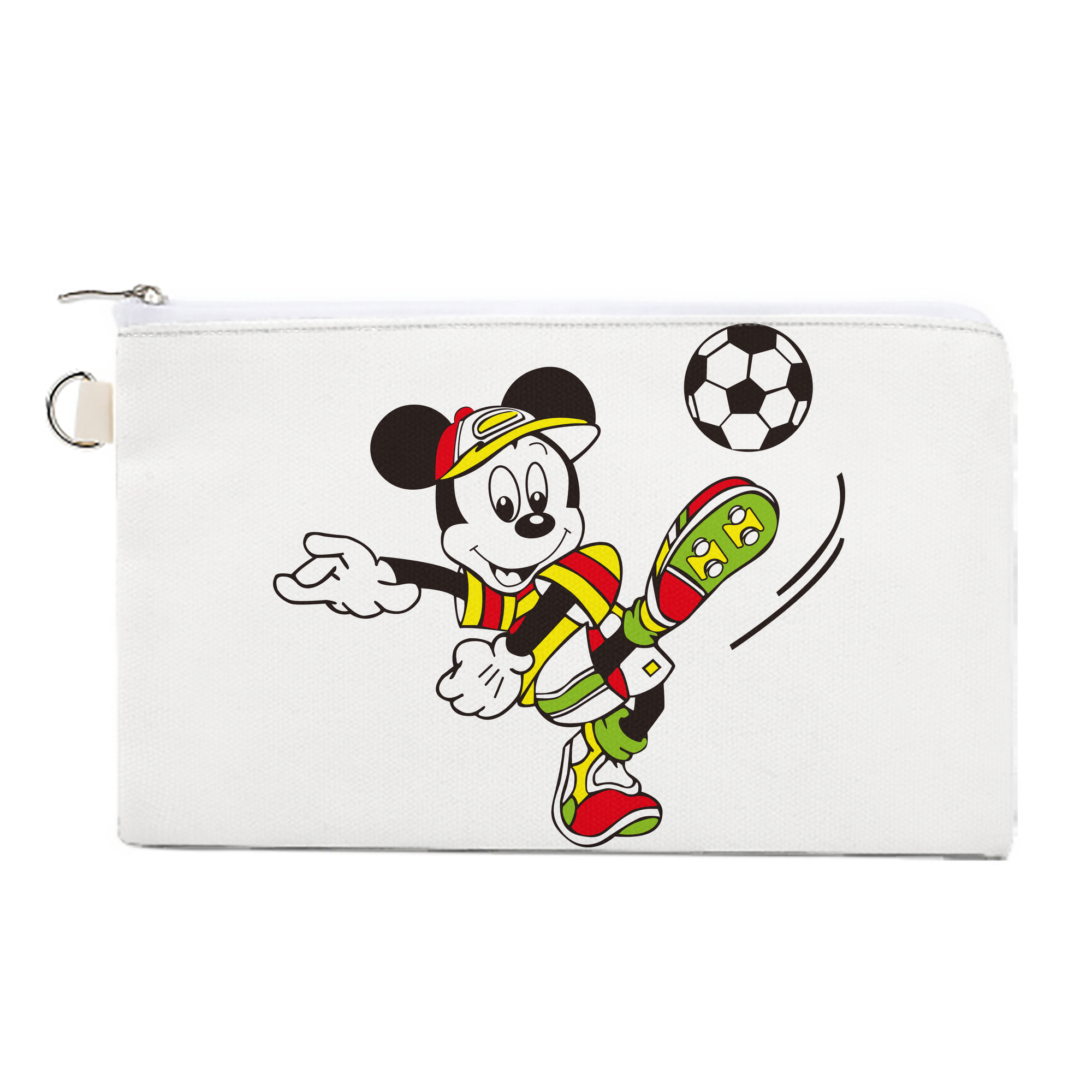（画像用） ミッキーマウス Mickey Mouse キャンバス生地ポーチ　小物入れ