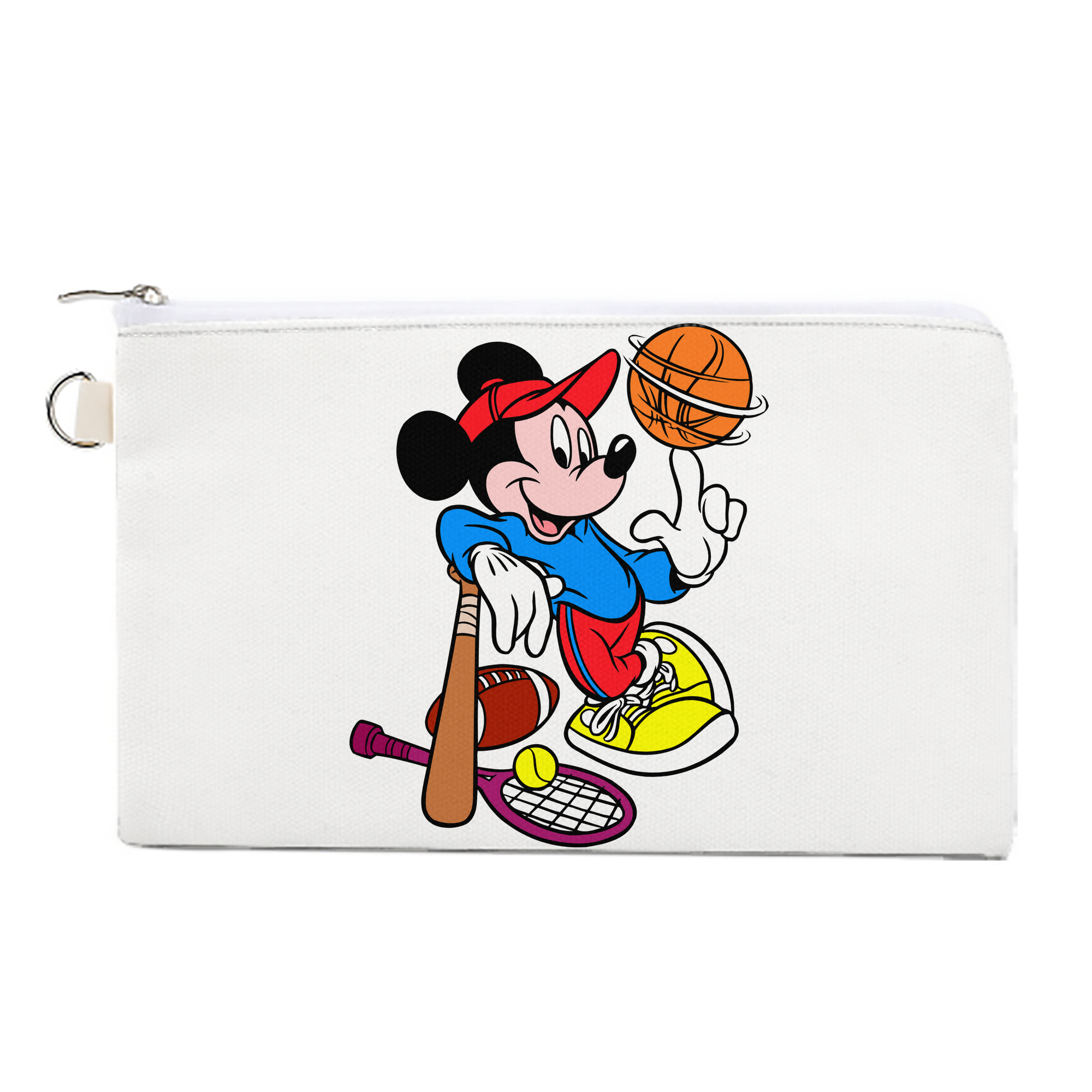 （画像用） ミッキーマウス Mickey Mouse キャンバス生地ポーチ　小物入れ