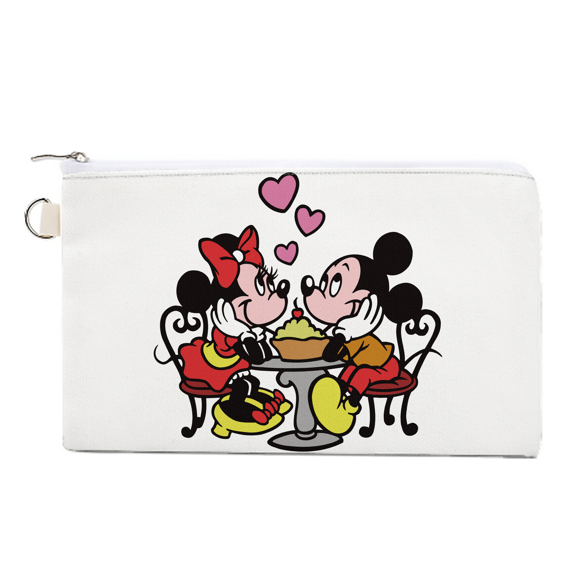 （画像用） ミッキーマウス Mickey Mouse キャンバス生地ポーチ　小物入れ