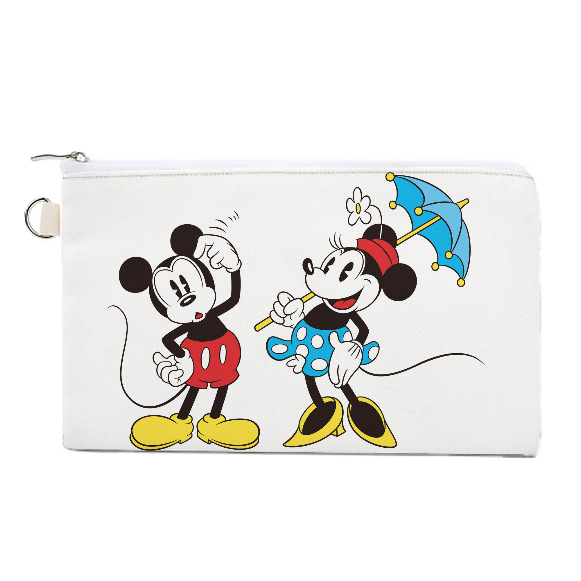 （画像用） ミッキーマウス Mickey Mouse キャンバス生地ポーチ　小物入れ