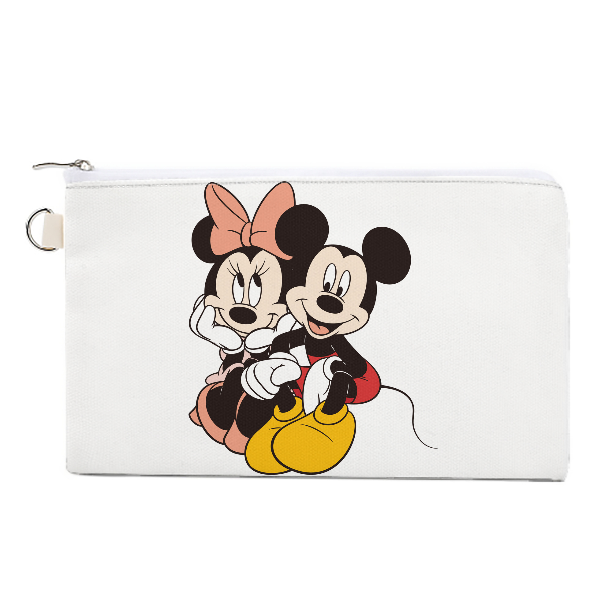 （画像用） ミッキーマウス Mickey Mouse キャンバス生地ポーチ　小物入れ