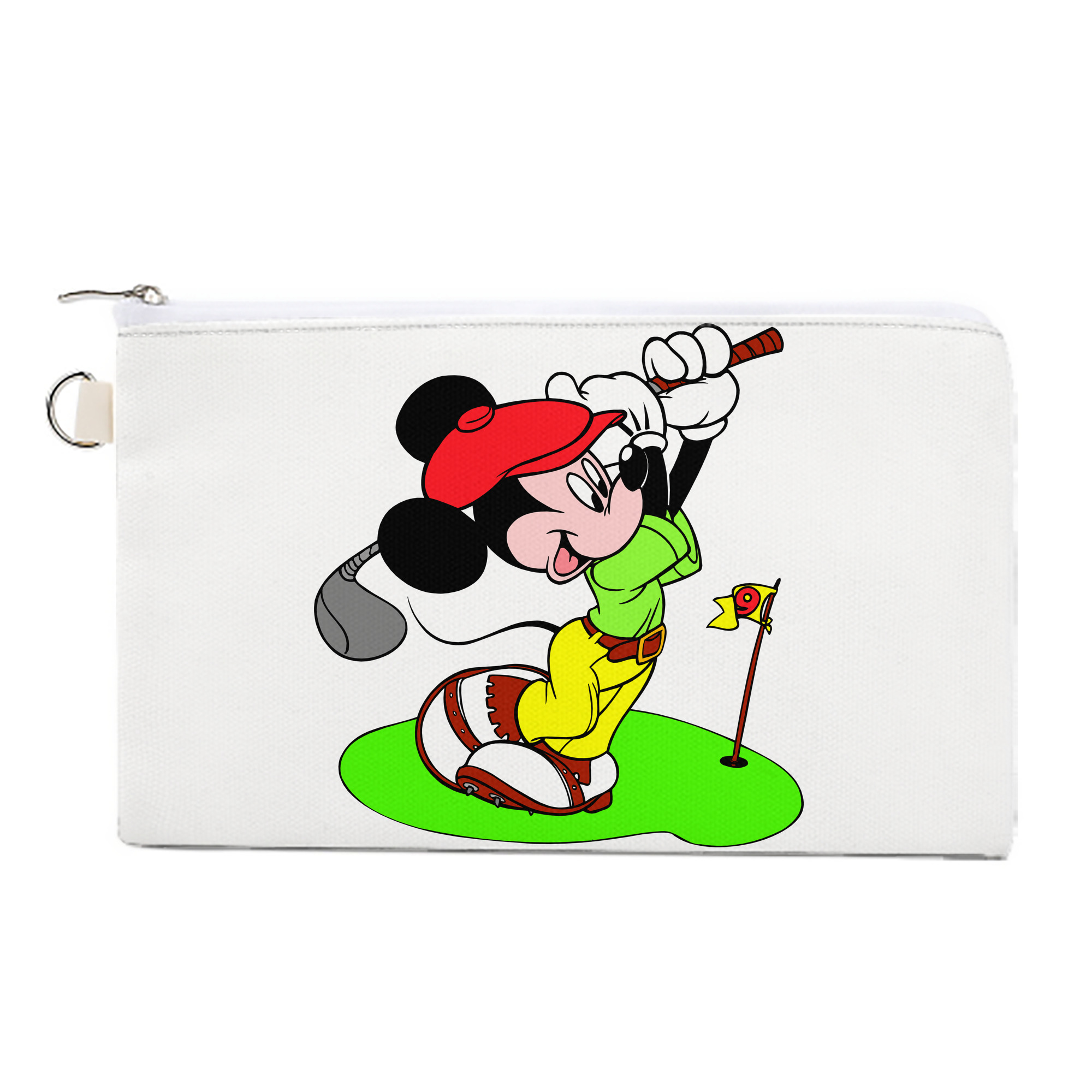 （画像用） ミッキーマウス Mickey Mouse キャンバス生地ポーチ　小物入れ
