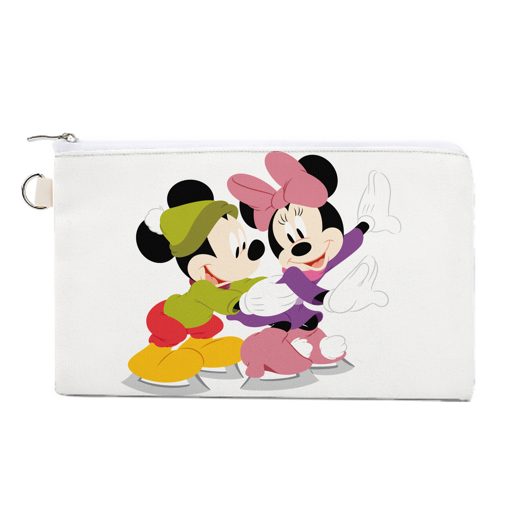 （画像用） ミッキーマウス Mickey Mouse キャンバス生地ポーチ　小物入れ