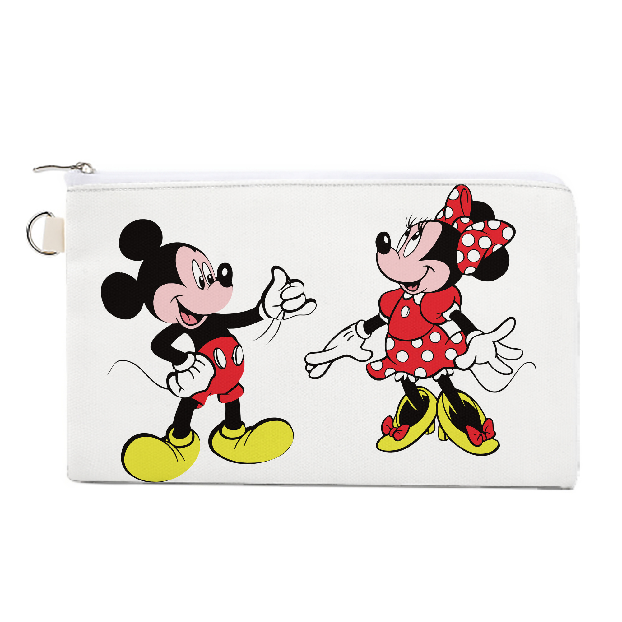 （画像用） ミッキーマウス Mickey Mouse キャンバス生地ポーチ　小物入れ