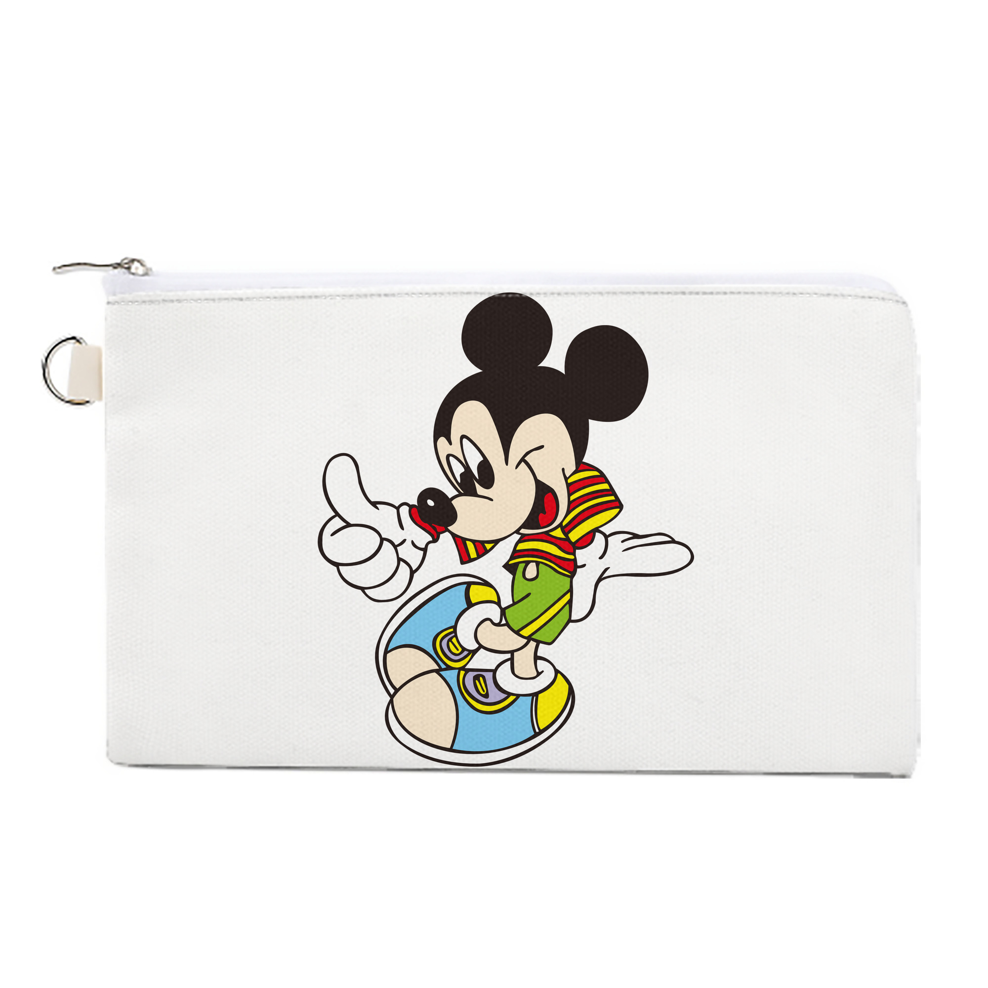（画像用） ミッキーマウス Mickey Mouse キャンバス生地ポーチ　小物入れ