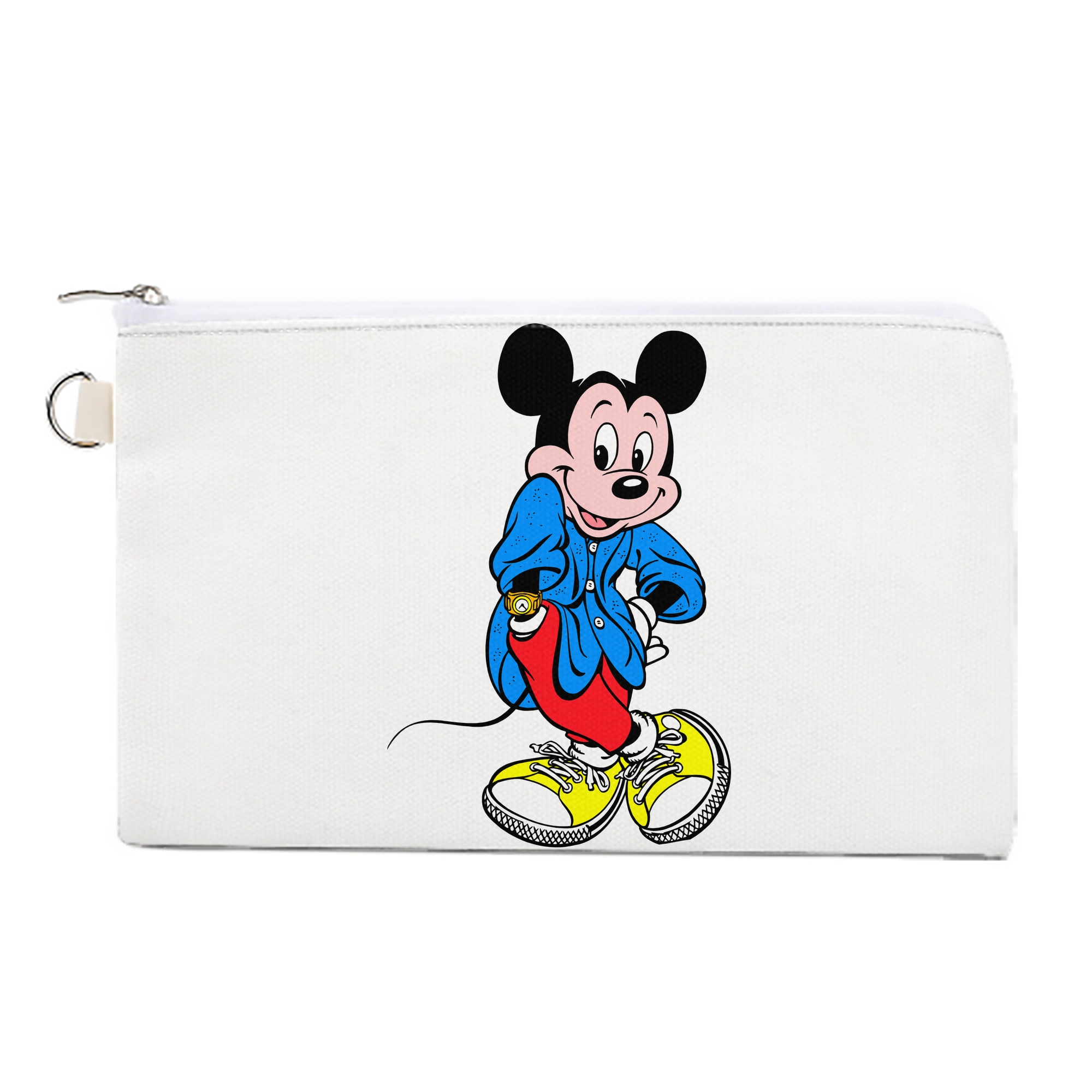 （画像用） ミッキーマウス Mickey Mouse キャンバス生地ポーチ　小物入れ