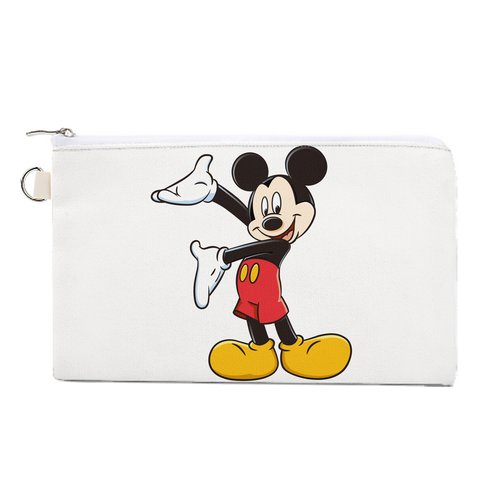 （画像用） ミッキーマウス Mickey Mouse キャンバス生地ポーチ　小物入れ