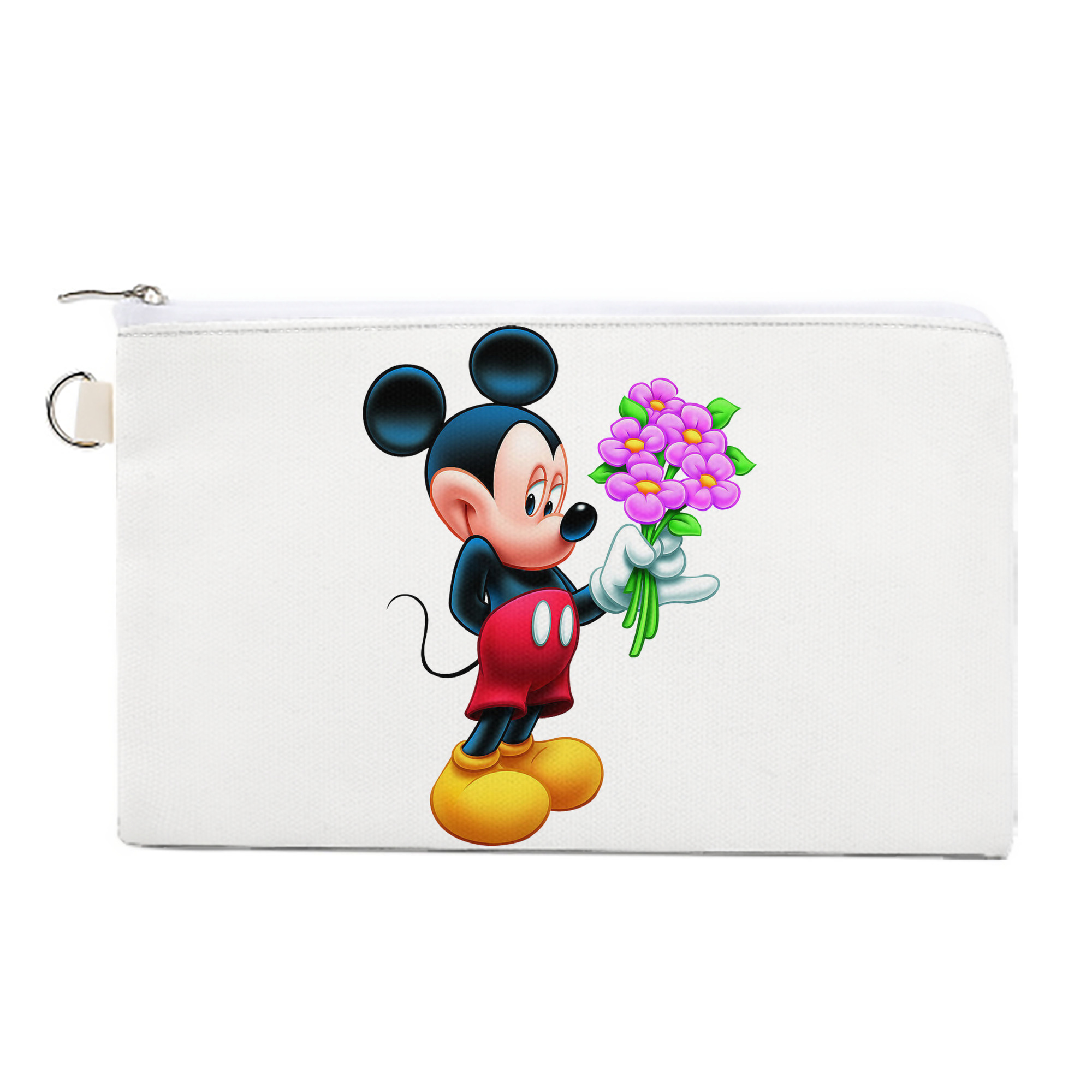（画像用） ミッキーマウス Mickey Mouse キャンバス生地ポーチ　小物入れ