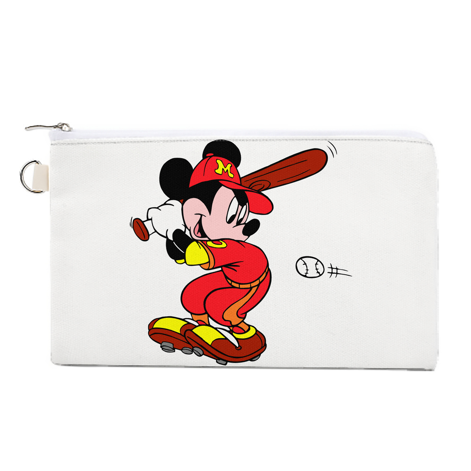 （画像用） ミッキーマウス Mickey Mouse キャンバス生地ポーチ　小物入れ