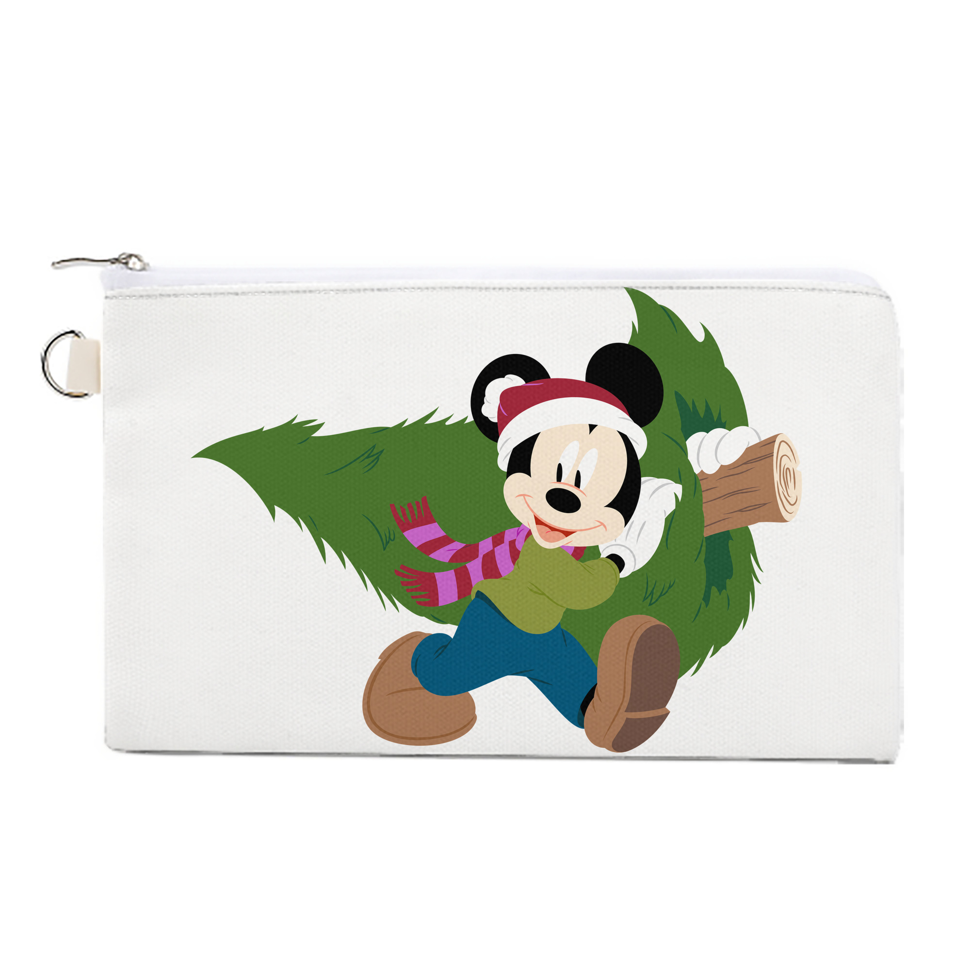 （画像用） ミッキーマウス Mickey Mouse キャンバス生地ポーチ　小物入れ