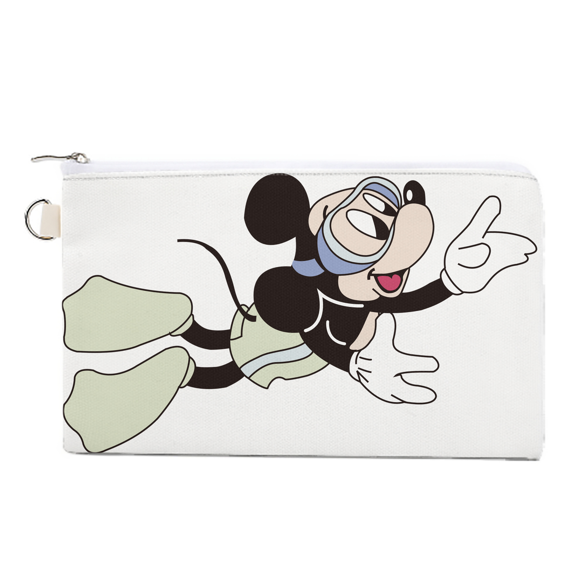（画像用） ミッキーマウス Mickey Mouse キャンバス生地ポーチ　小物入れ