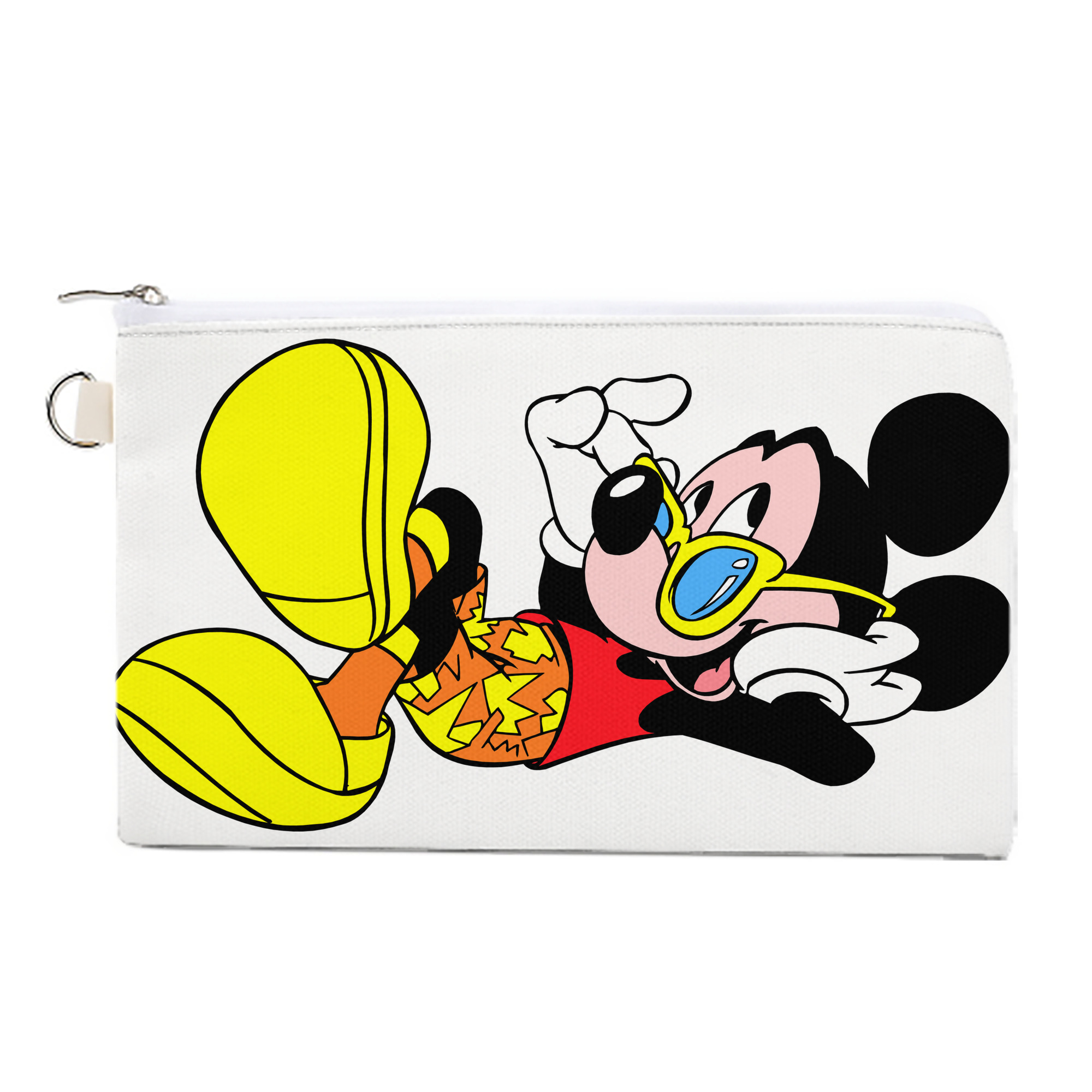 （画像用） ミッキーマウス Mickey Mouse キャンバス生地ポーチ　小物入れ