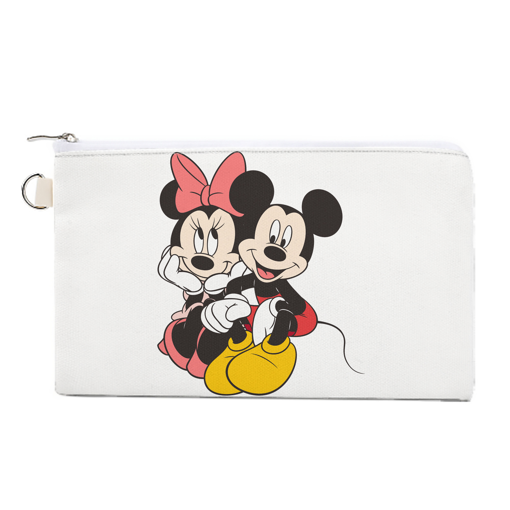（画像用） ミッキーマウス Mickey Mouse キャンバス生地ポーチ　小物入れ