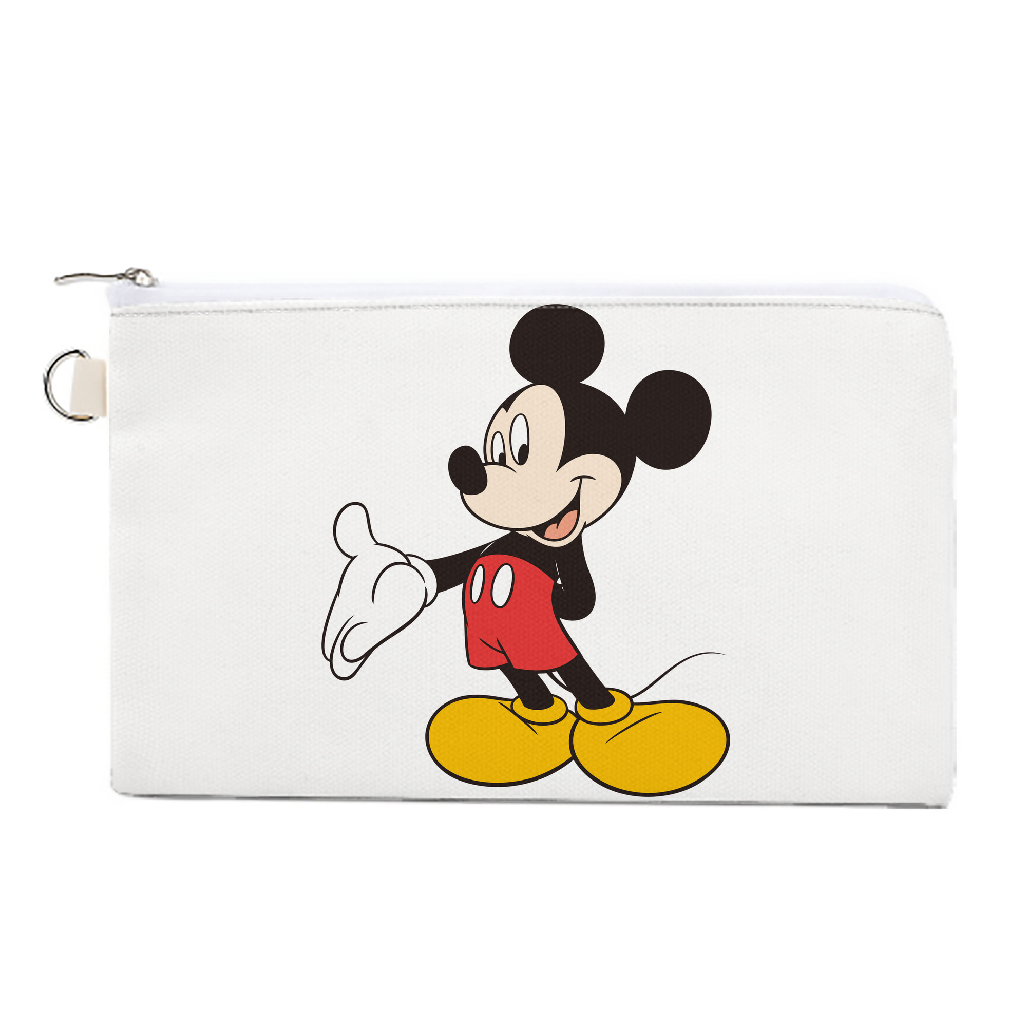 （画像用） ミッキーマウス Mickey Mouse キャンバス生地ポーチ　小物入れ