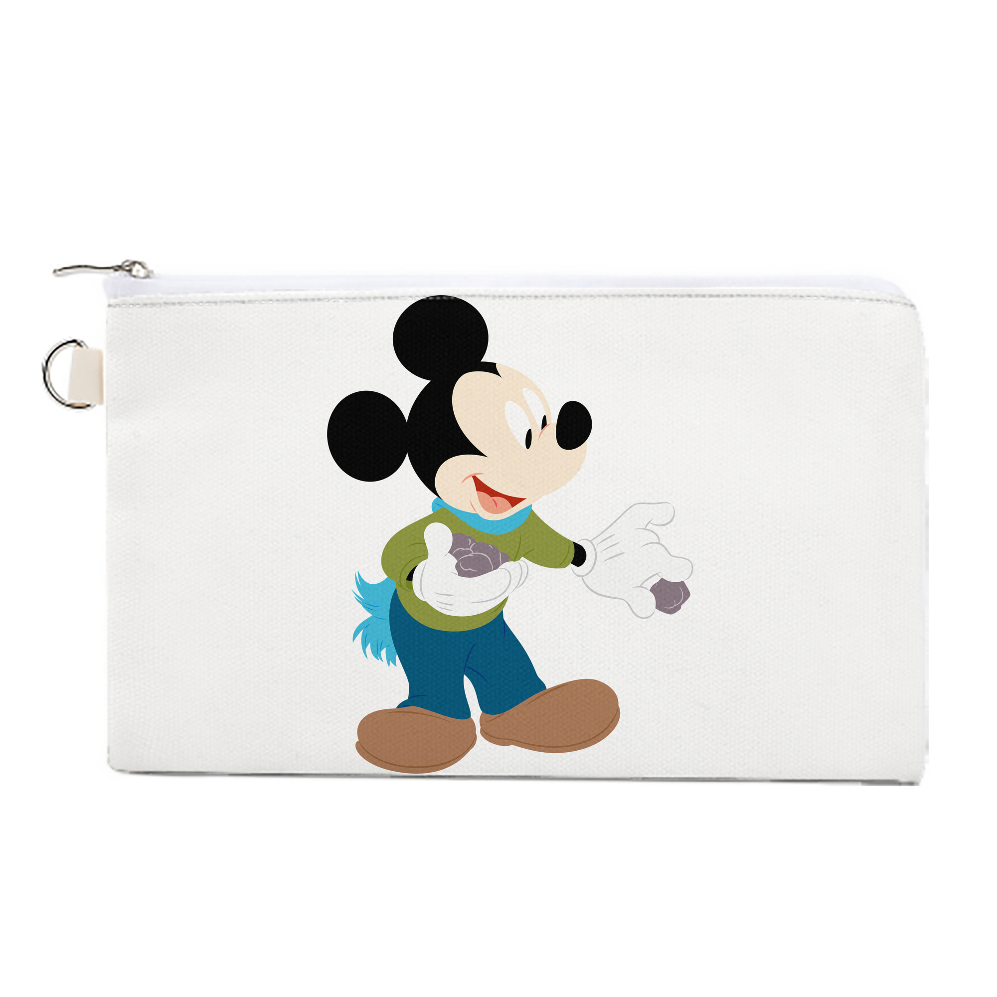 （画像用） ミッキーマウス Mickey Mouse キャンバス生地ポーチ　小物入れ