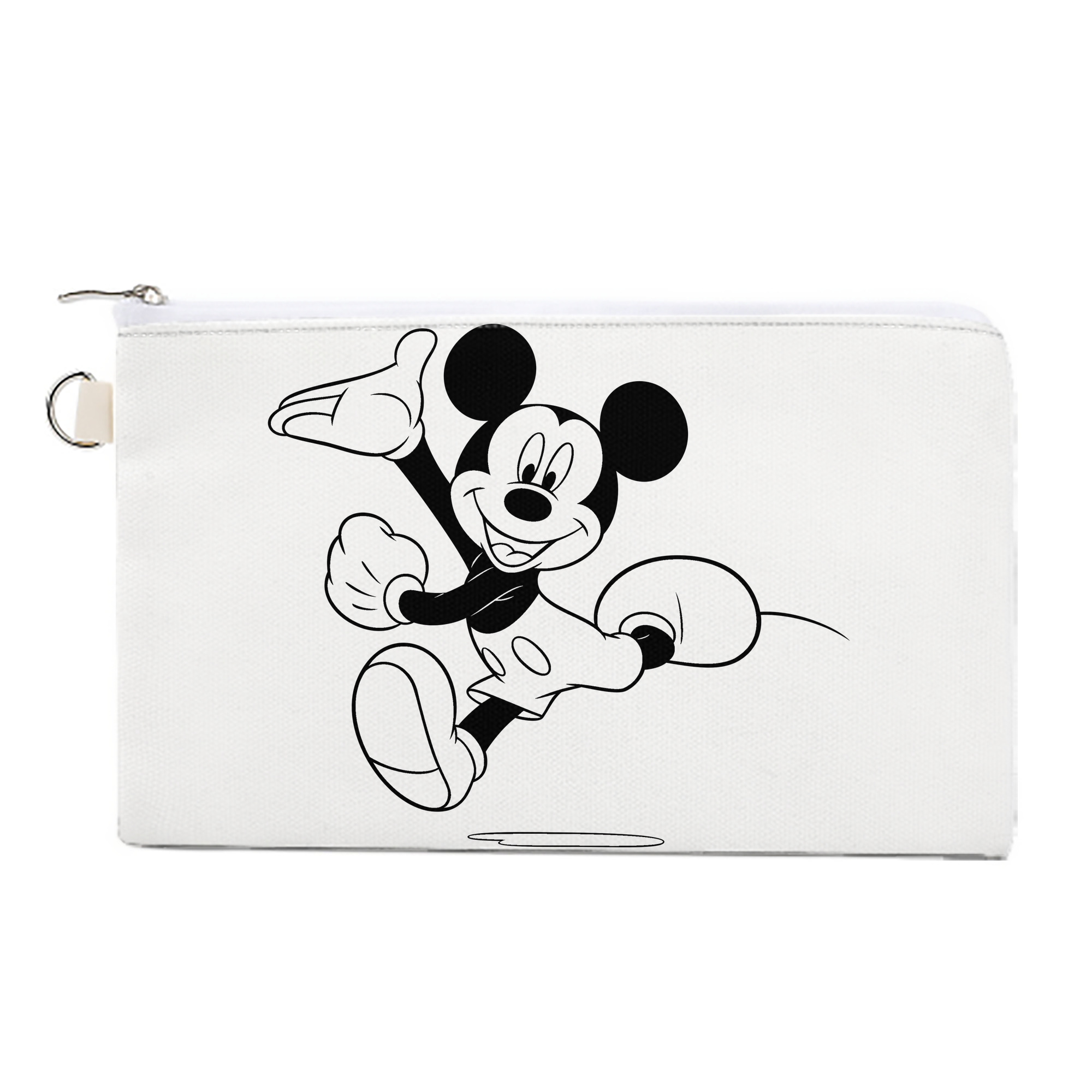 （画像用） ミッキーマウス Mickey Mouse キャンバス生地ポーチ　小物入れ