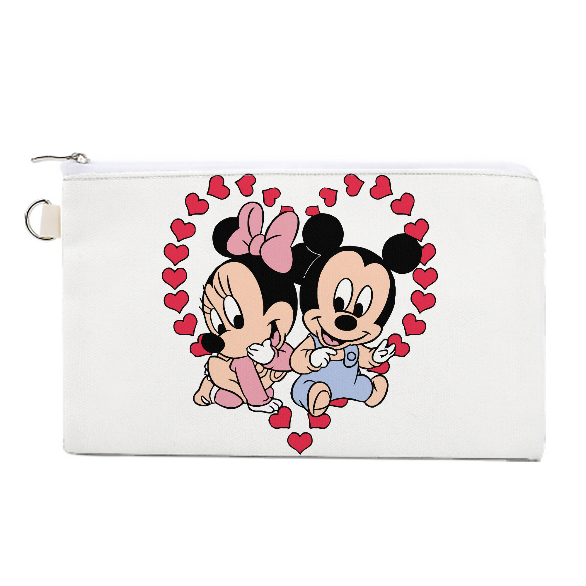 （画像用） ミッキーマウス Mickey Mouse キャンバス生地ポーチ　小物入れ
