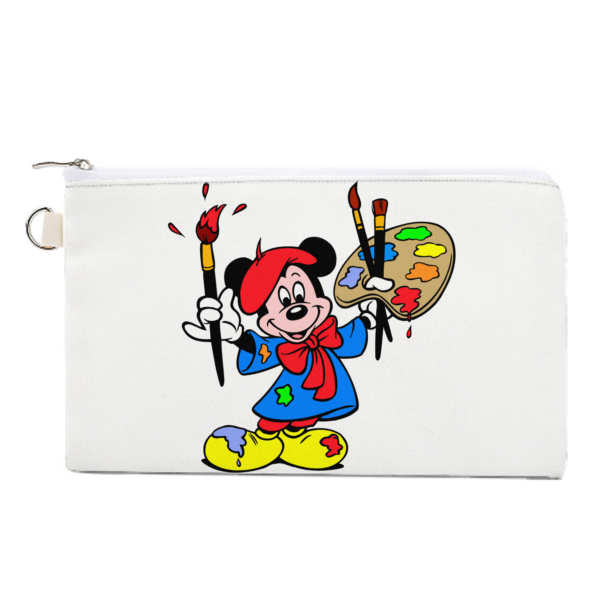 （画像用） ミッキーマウス Mickey Mouse キャンバス生地ポーチ　小物入れ