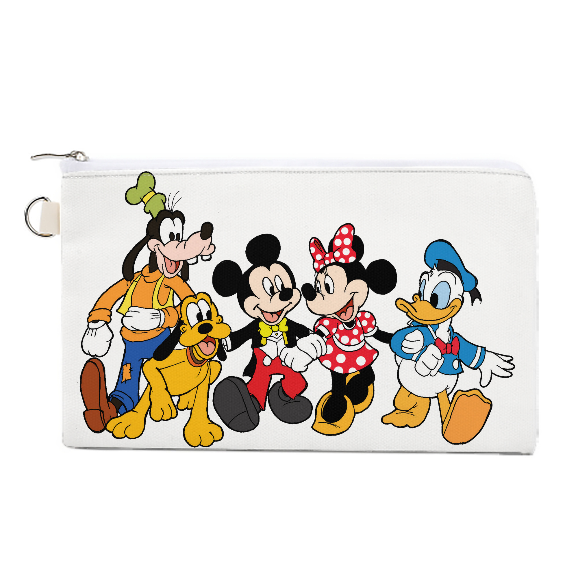 （画像用） ミッキーマウス Mickey Mouse キャンバス生地ポーチ　小物入れ