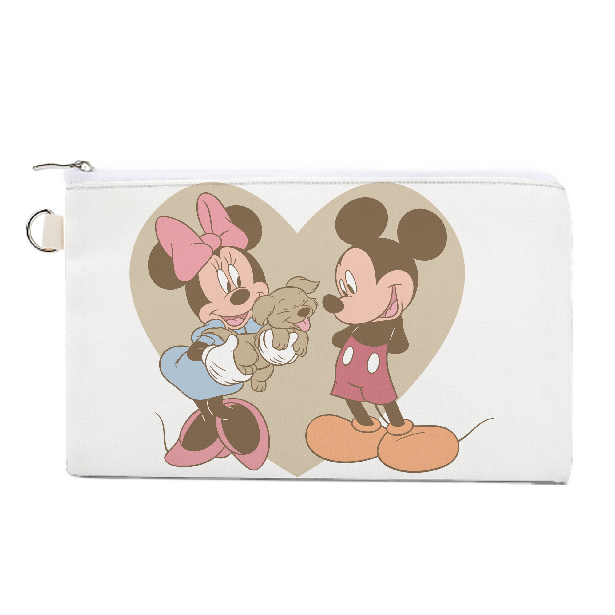 （画像用） ミッキーマウス Mickey Mouse キャンバス生地ポーチ　小物入れ