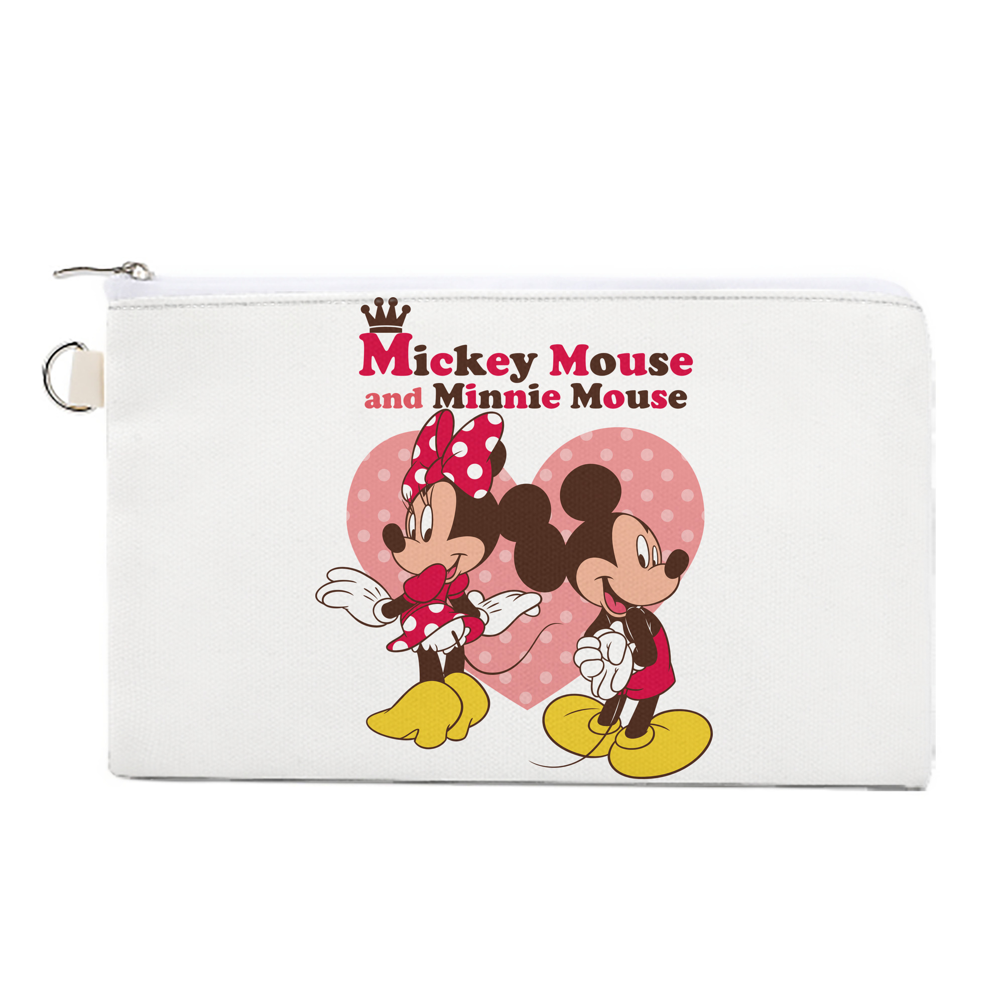 （画像用） ミッキーマウス Mickey Mouse キャンバス生地ポーチ　小物入れ